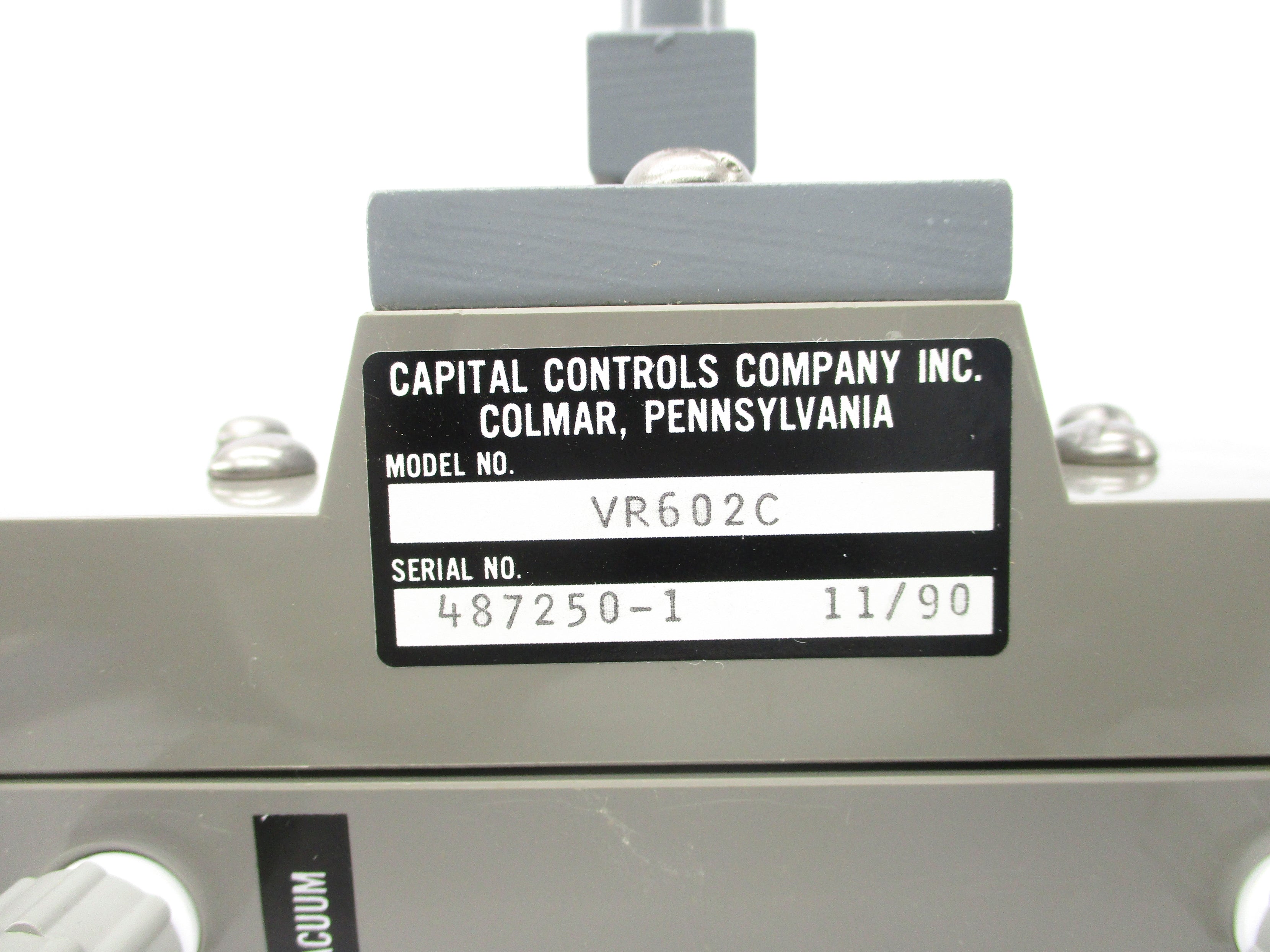 CAPITAL CONTROLS VR602C NSNP