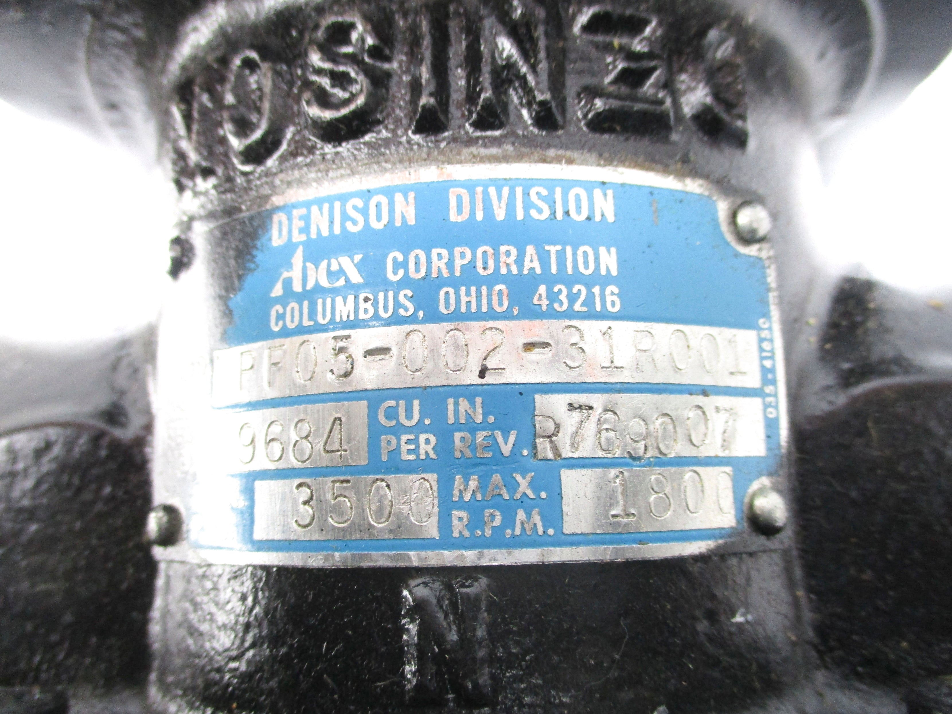 DENISON PF05-002-31R001 UNMP