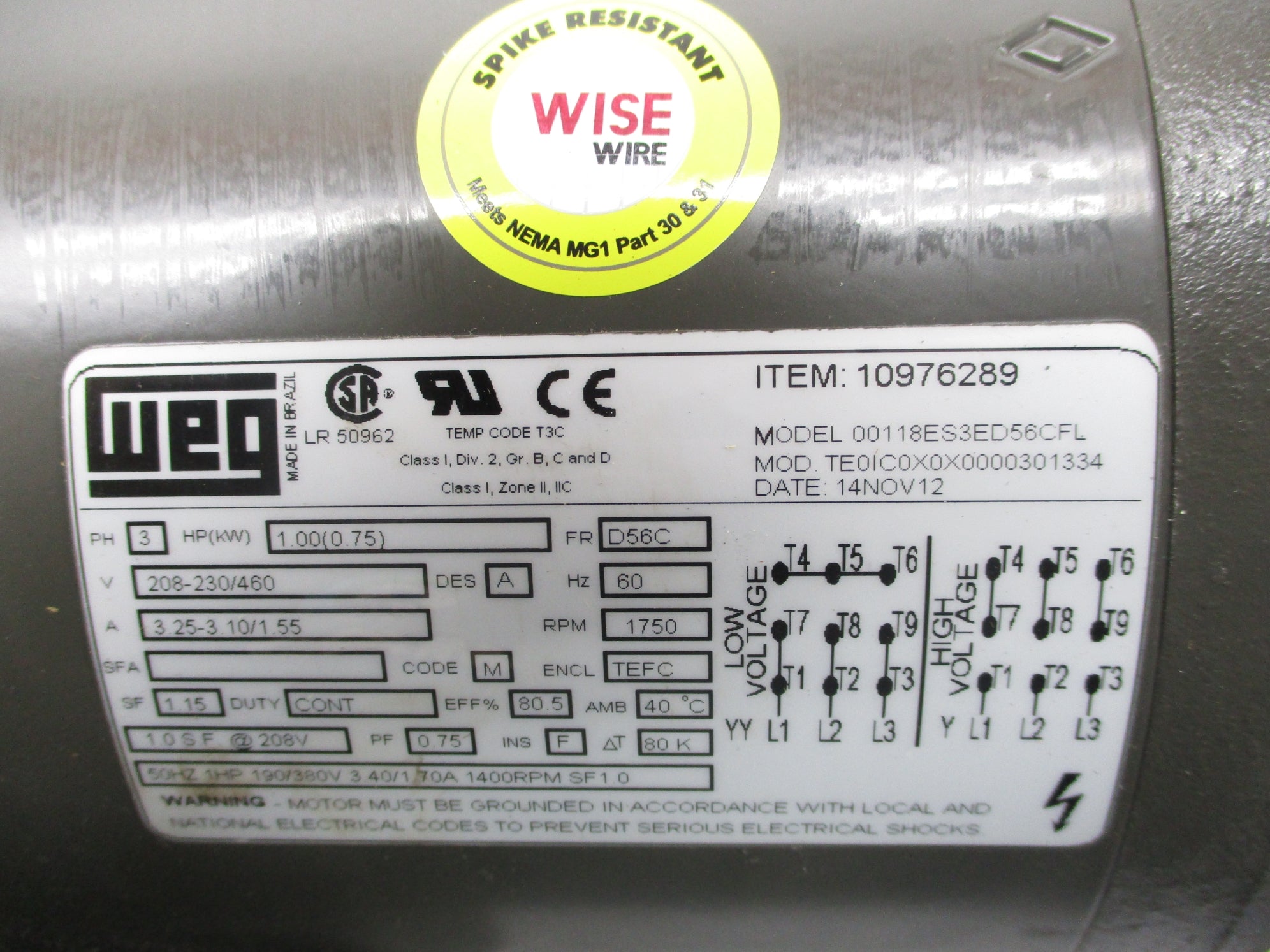 WEG 00118ES3ED56CFL NSNP