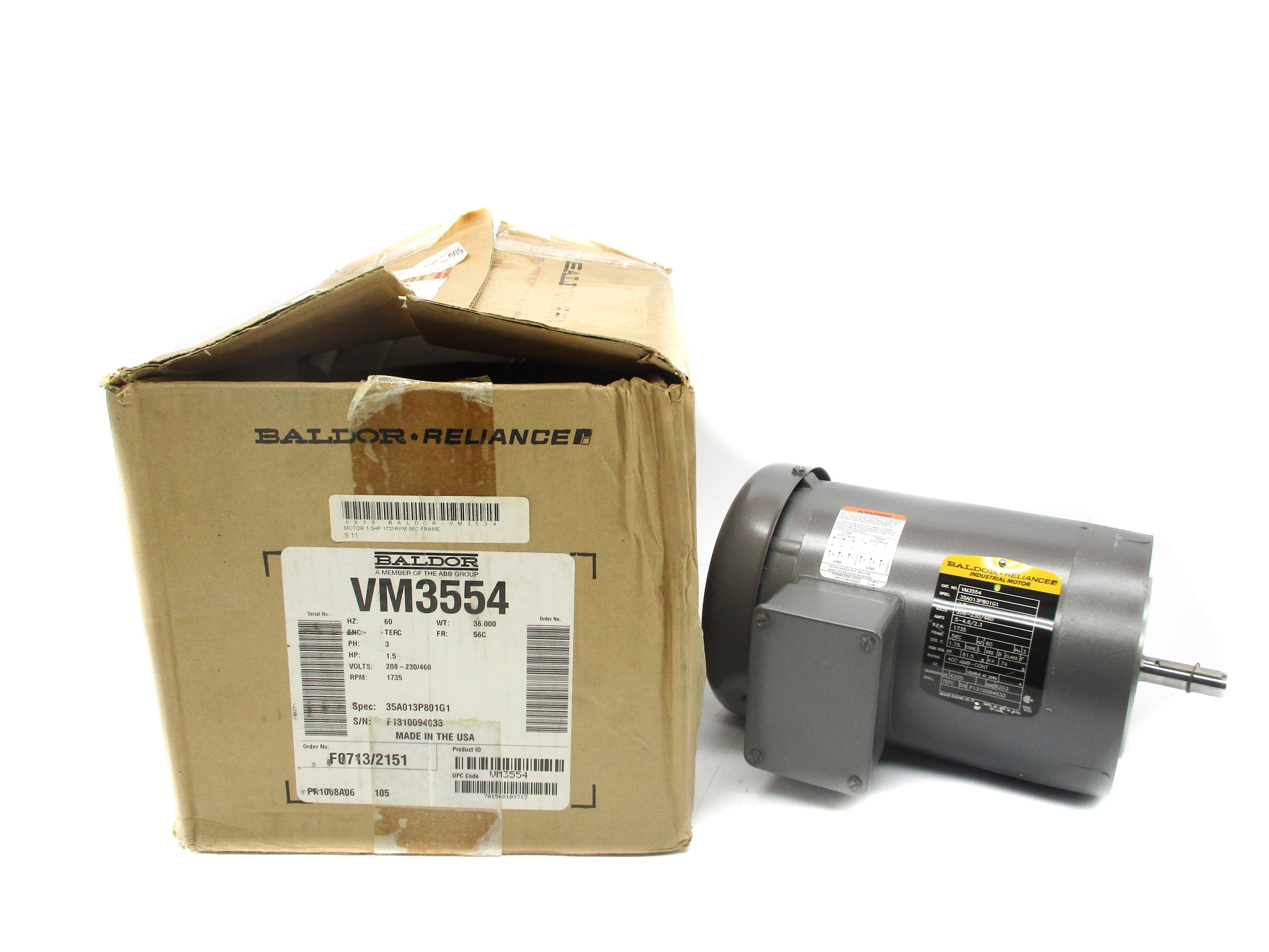 BALDOR VM3554 NSMP
