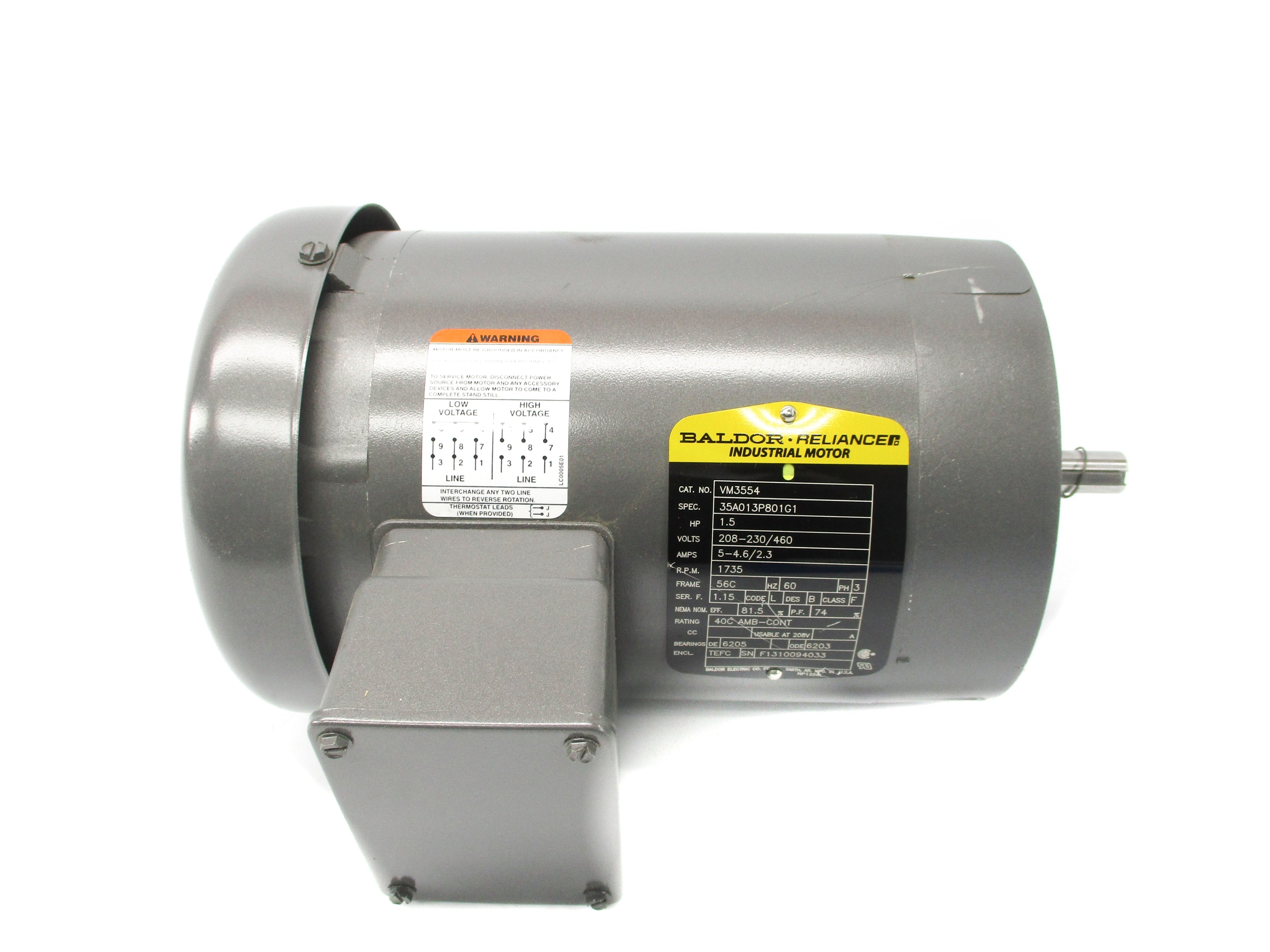 BALDOR VM3554 NSMP