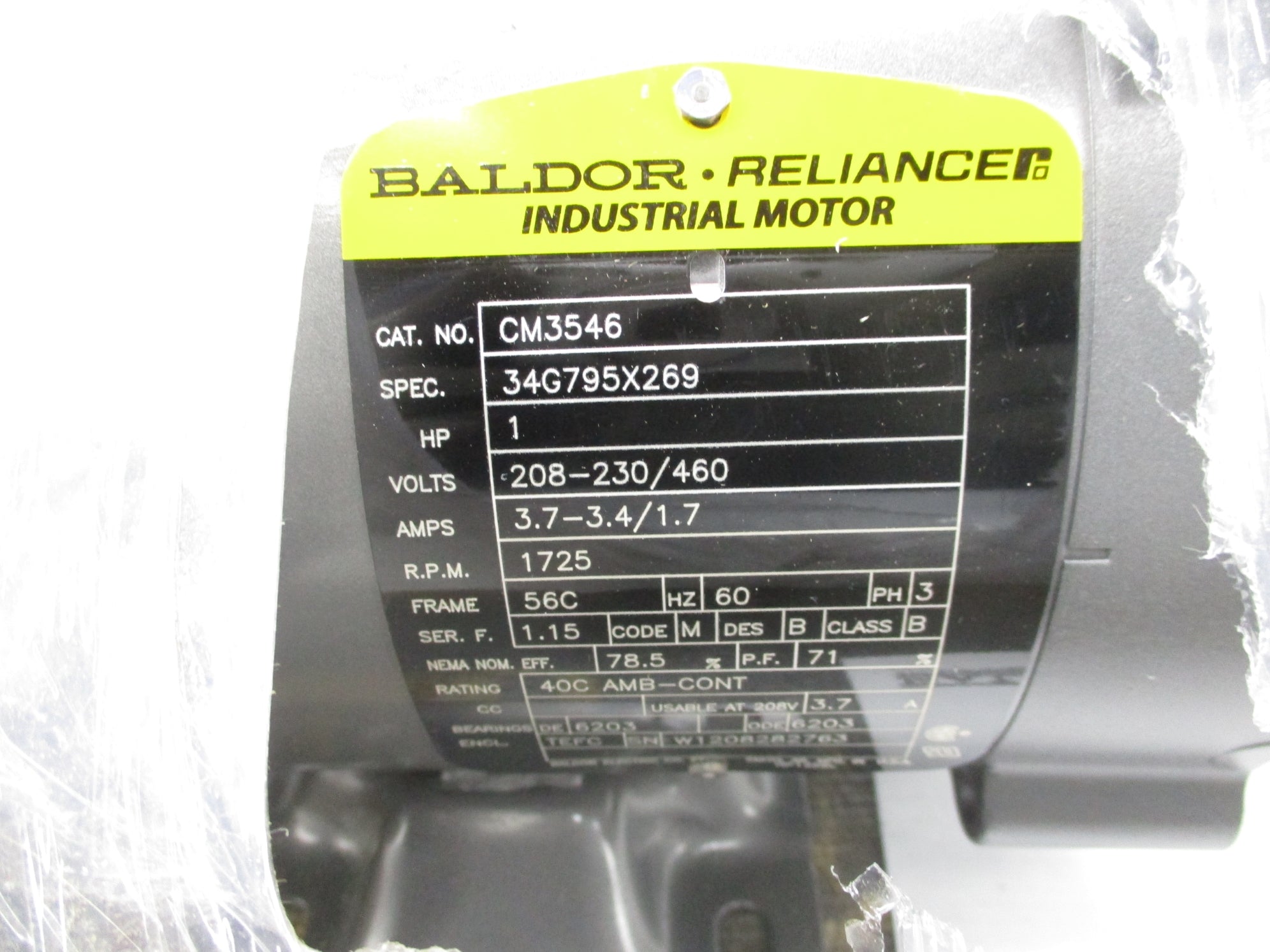 BALDOR CM3546 NSMP