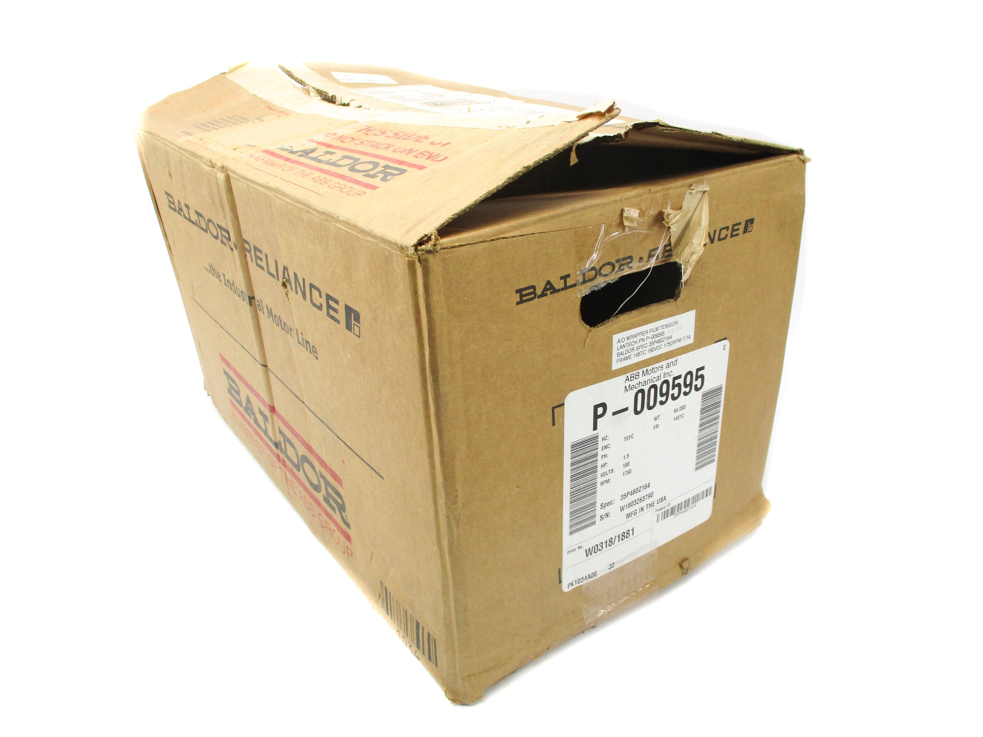 BALDOR 35P460Z164 180V 7.7A NSMP