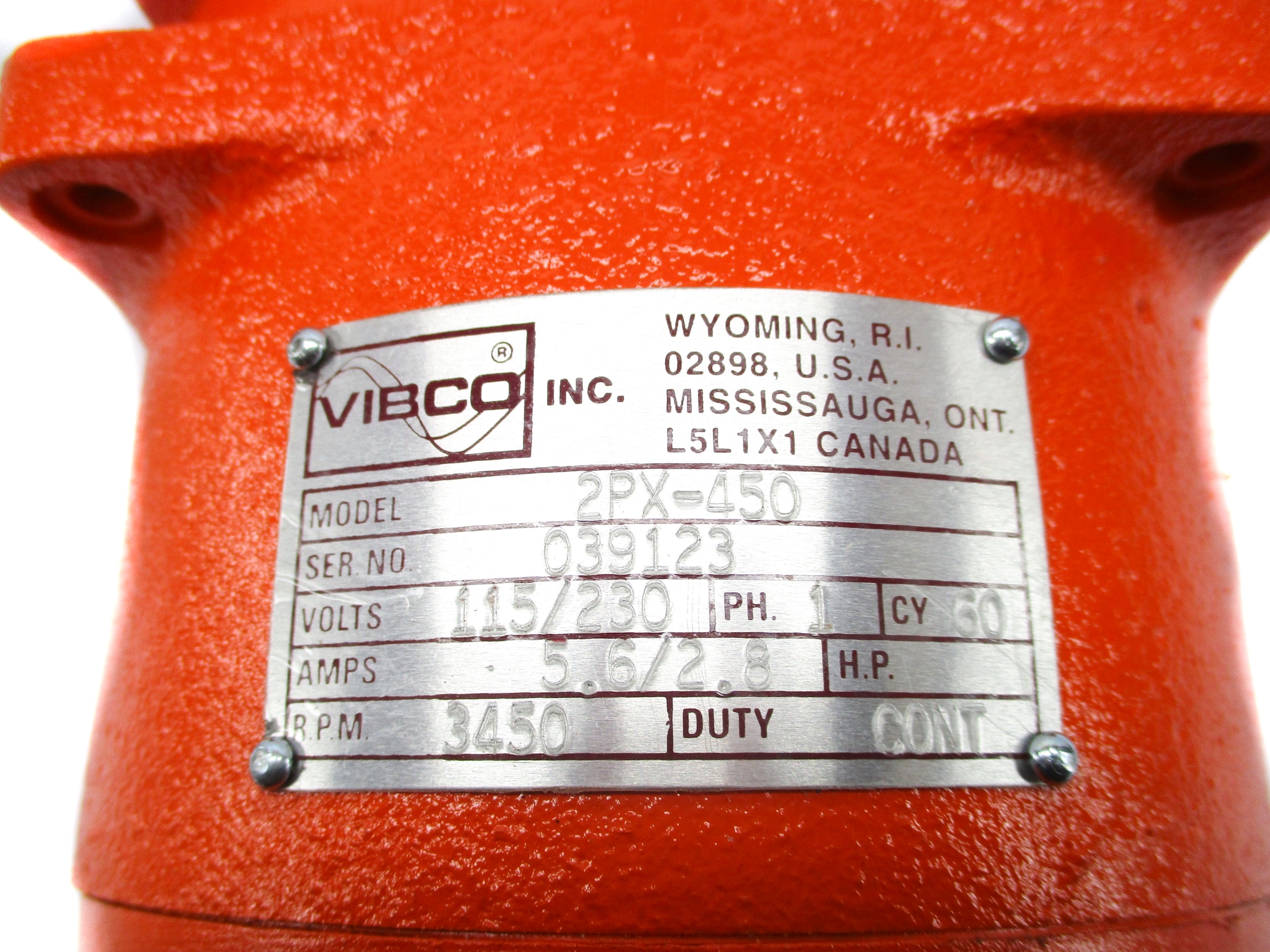 VIBCO 2PX-450 NSNP