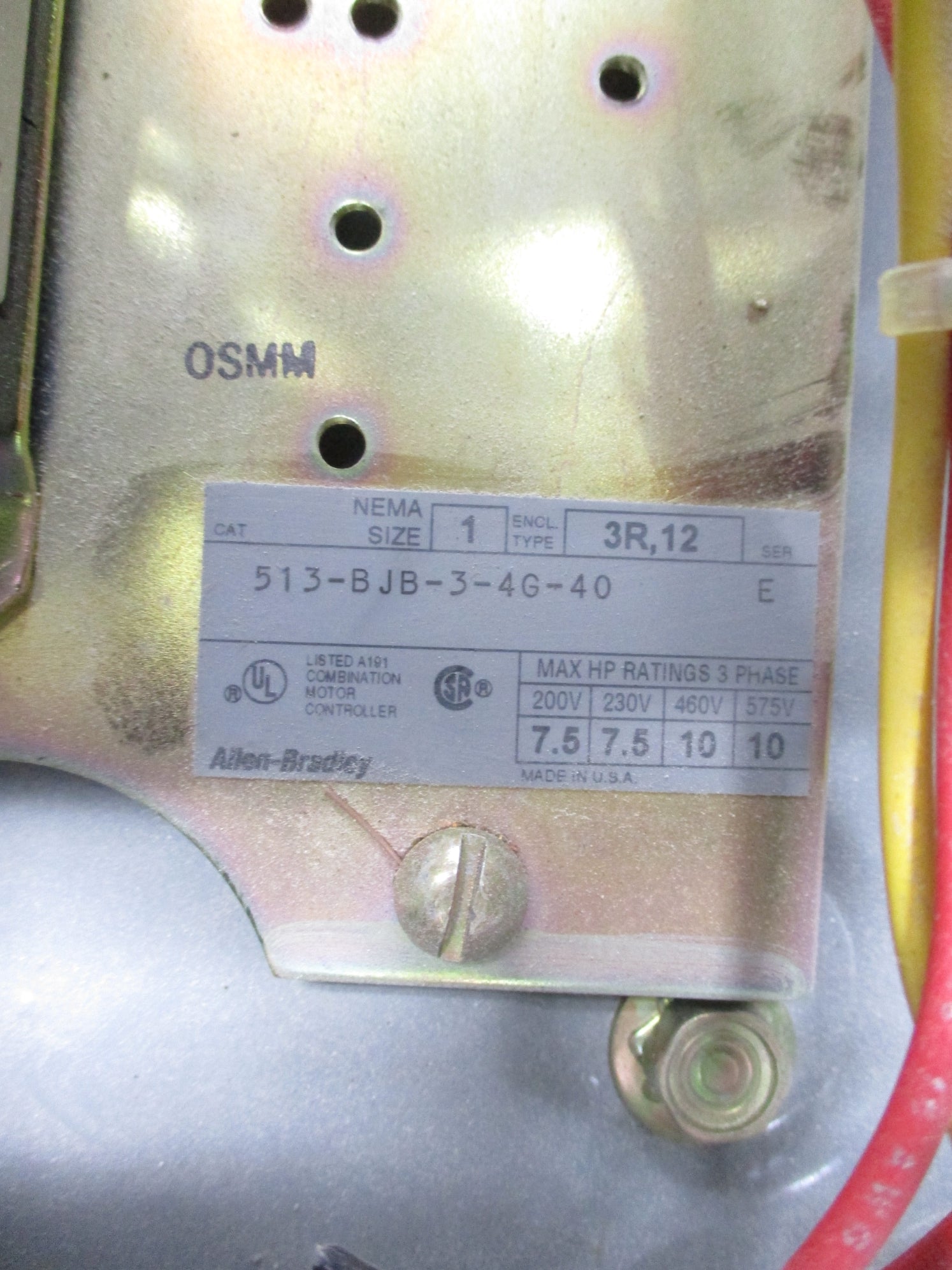 INDUSTRIAL SPARE PART 513-BJB-3-4G-40 SER. E UNMP