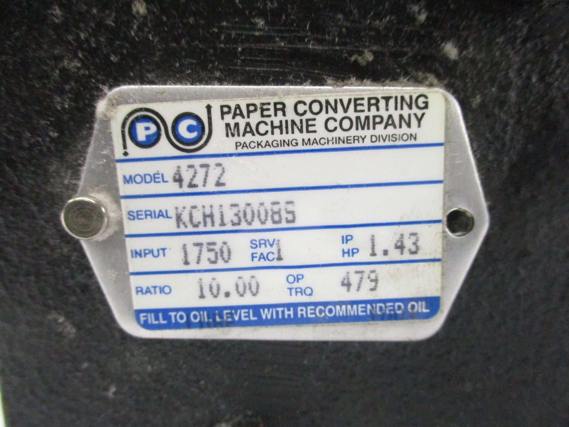 PAPER CONVERTING MACHINE 4272 NSNP