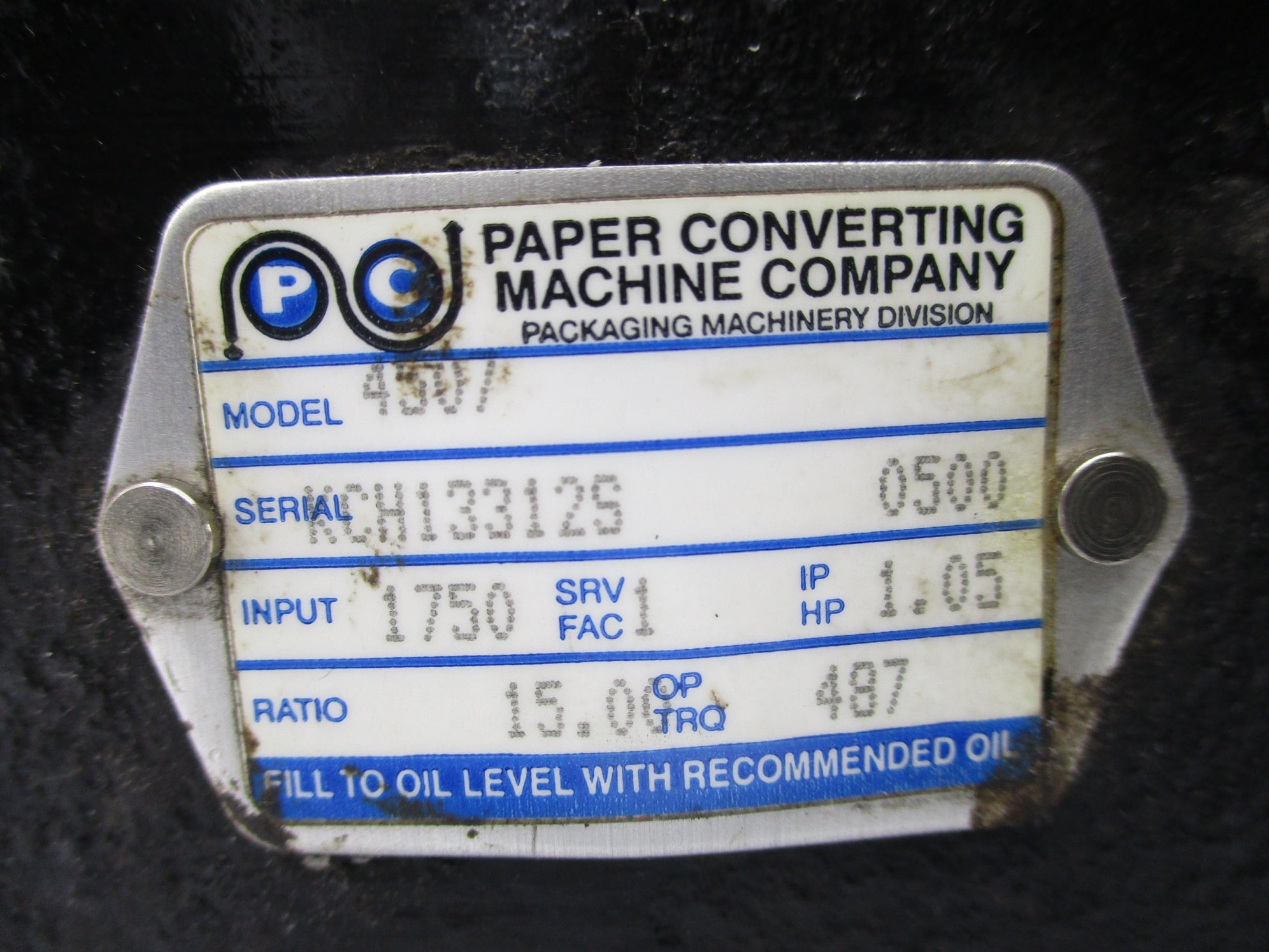 PAPER CONVERTING MACHINE 4507 NSNP