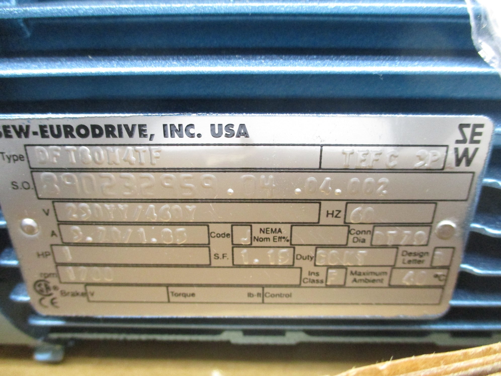 SEW EURODRIVE SAF37DT80N4TF NSMP