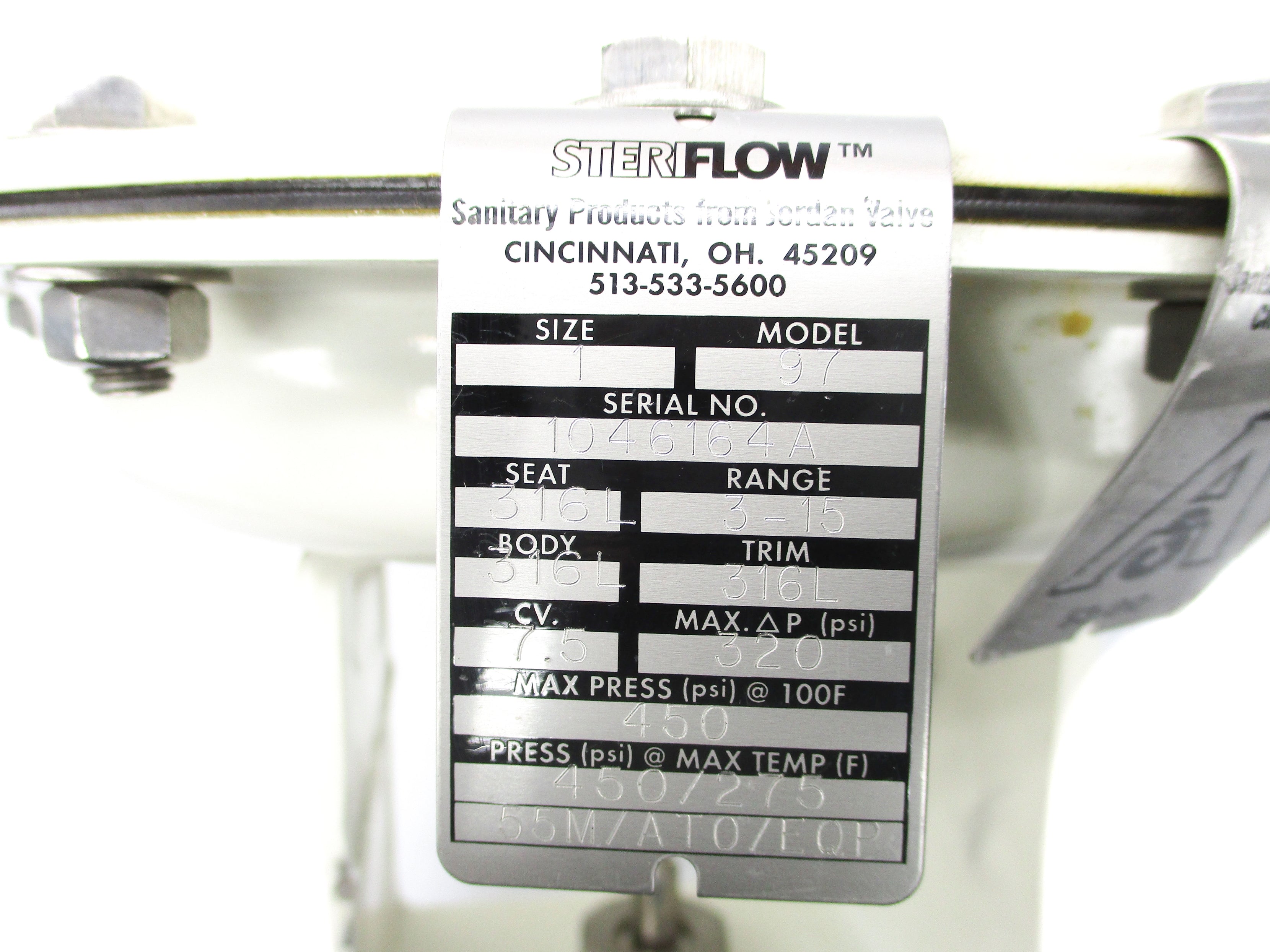 STERIFLOW MODEL 97 7.5 CV 1" NSNP