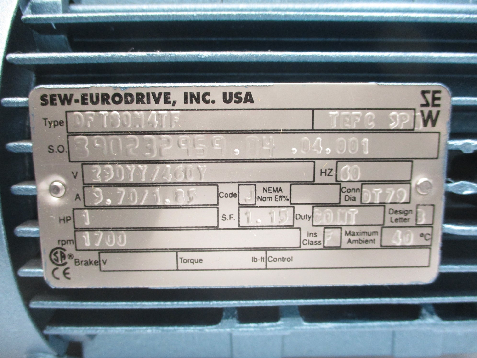 SEW EURODRIVE SAF37DT80N4TF NSNP