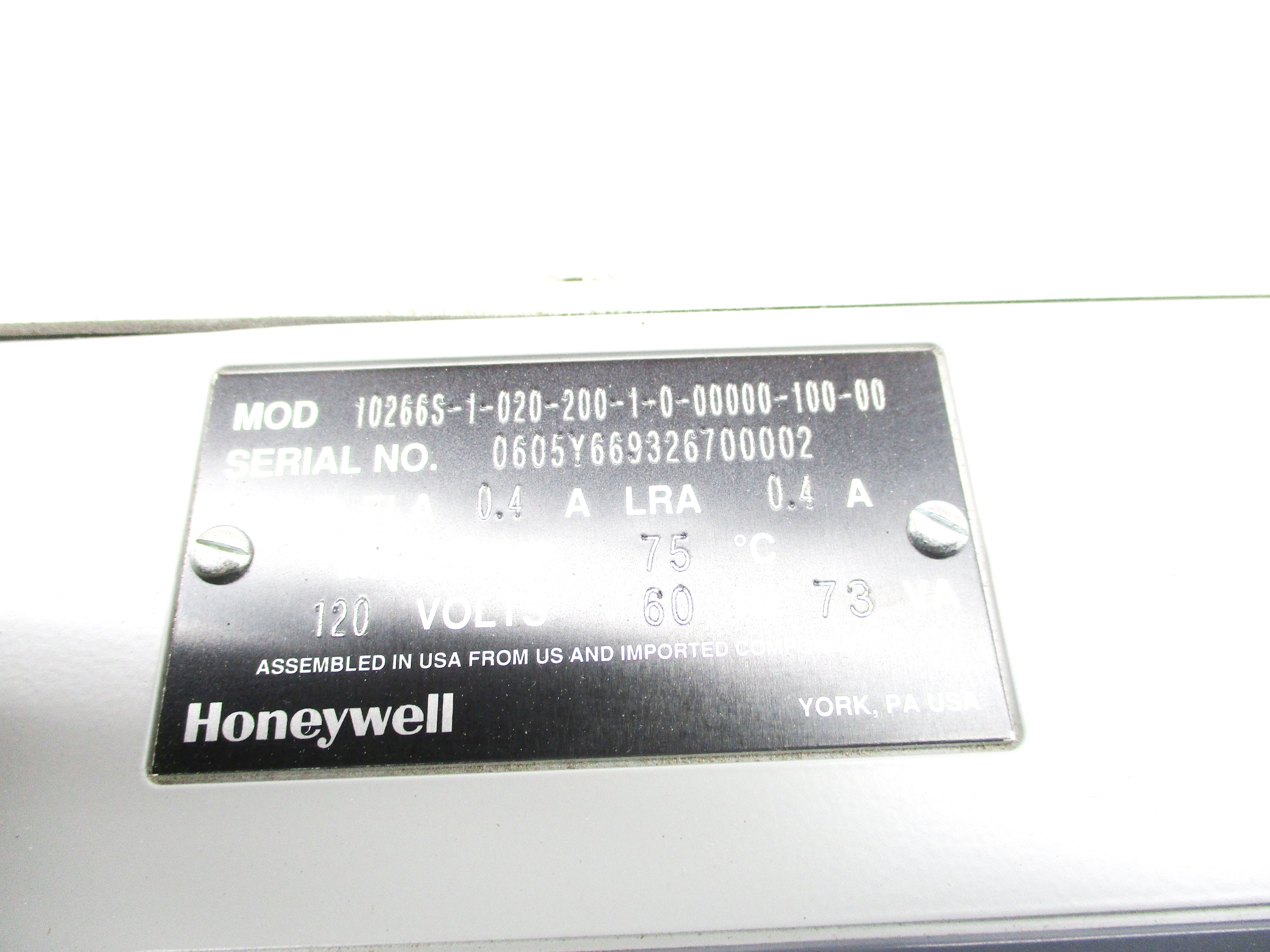 HONEYWELL 10266S-1-020-200-1-0-00000-100-00 NSMP