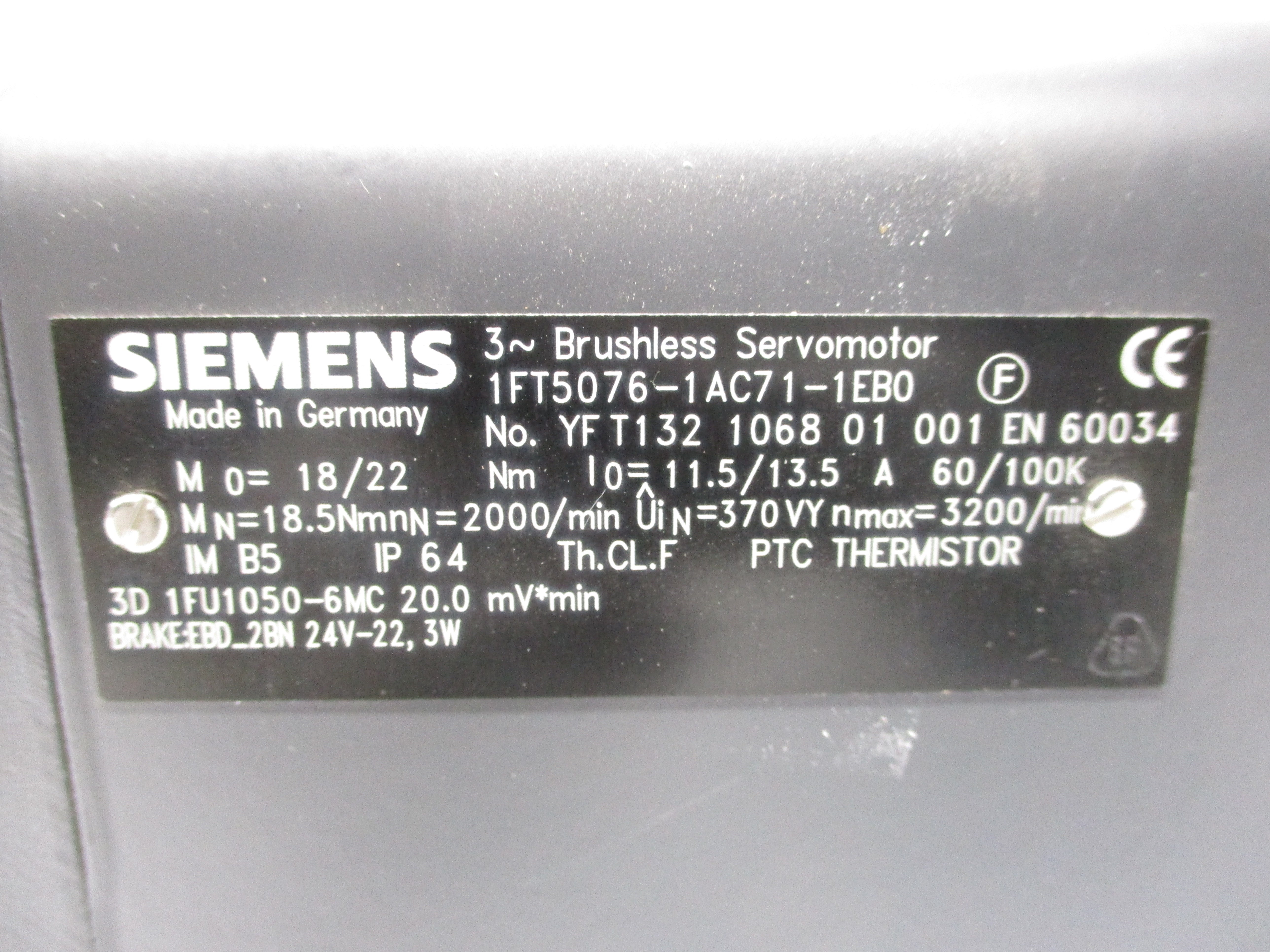 SIEMENS 1FT5076-1AC71-1EB0 NSNP