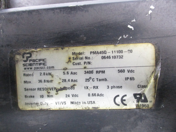 PACIFIC SCIENTIFIC PMA45Q-11100-00 UNMP