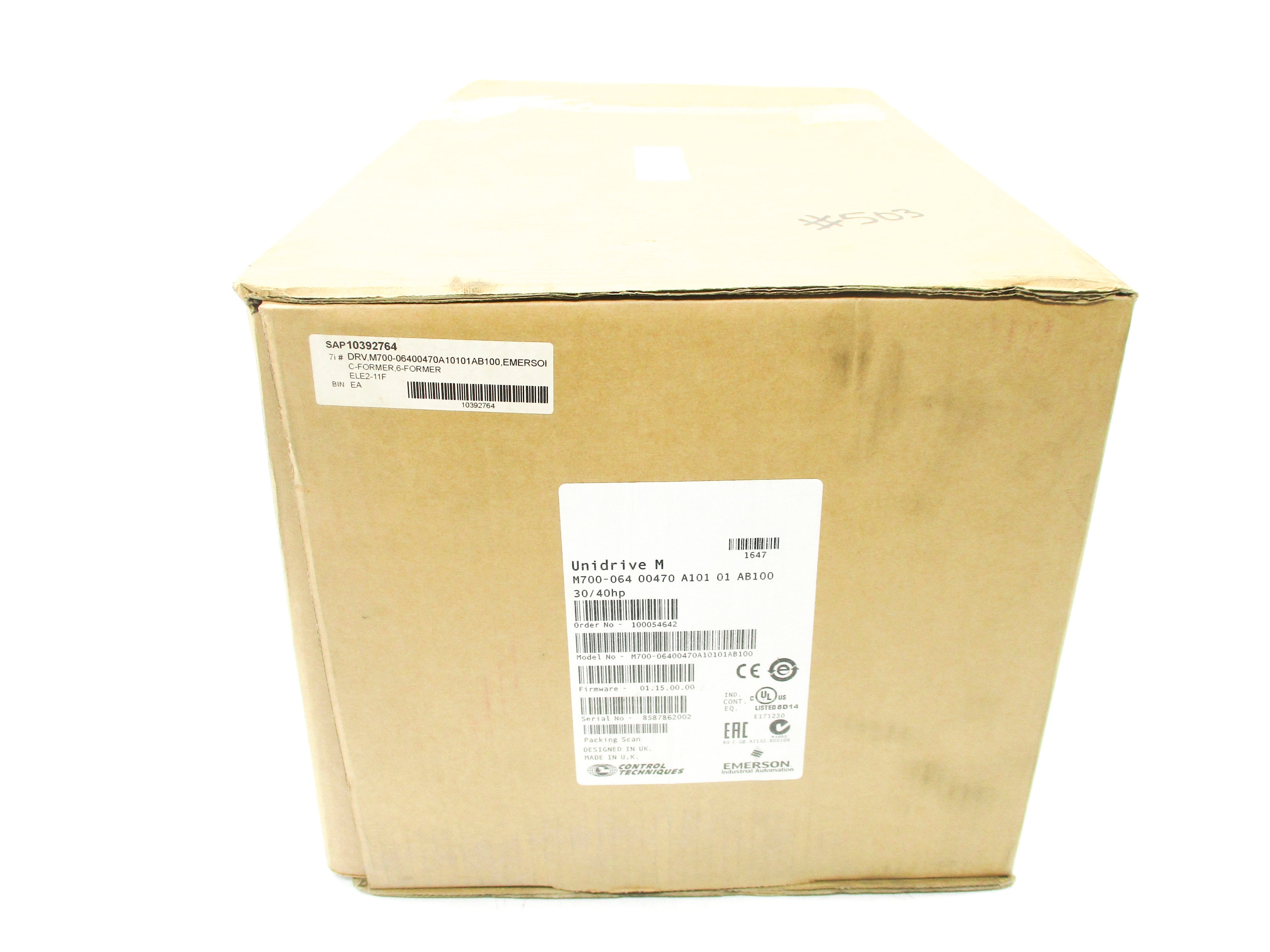 CONTROL TECHNIQUES M700-06400470A10101AB100 F/W 01.15.00.00 NSMP