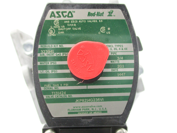 ASCO JKP8214G236VI 120V 3/4" NSNP