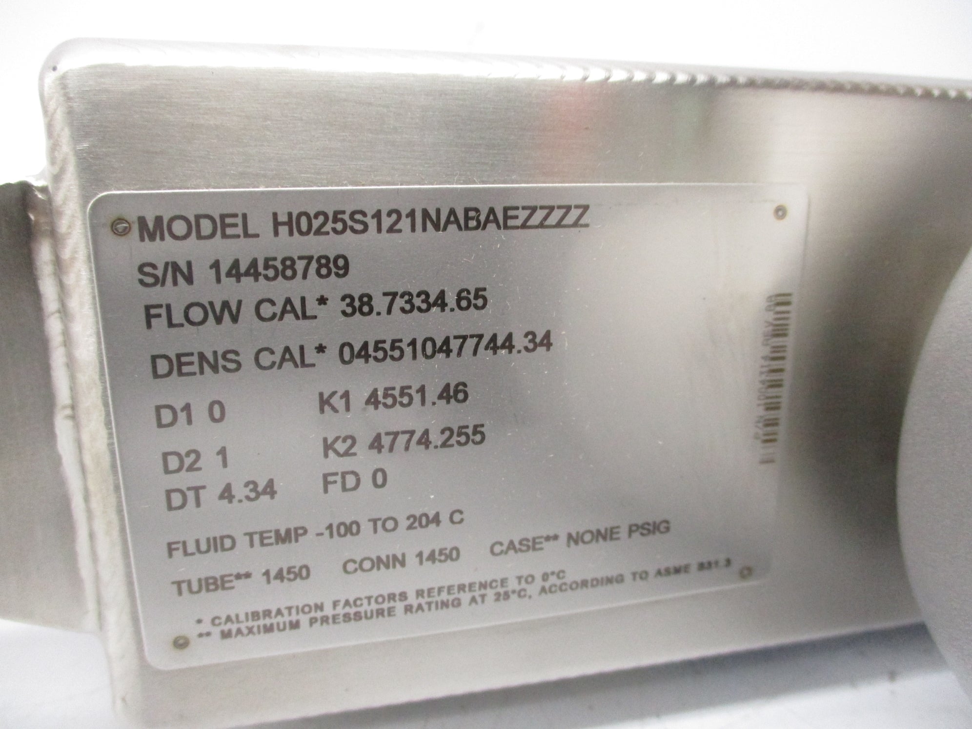 MICRO MOTION H025S121NABAEZZZZ NSNP