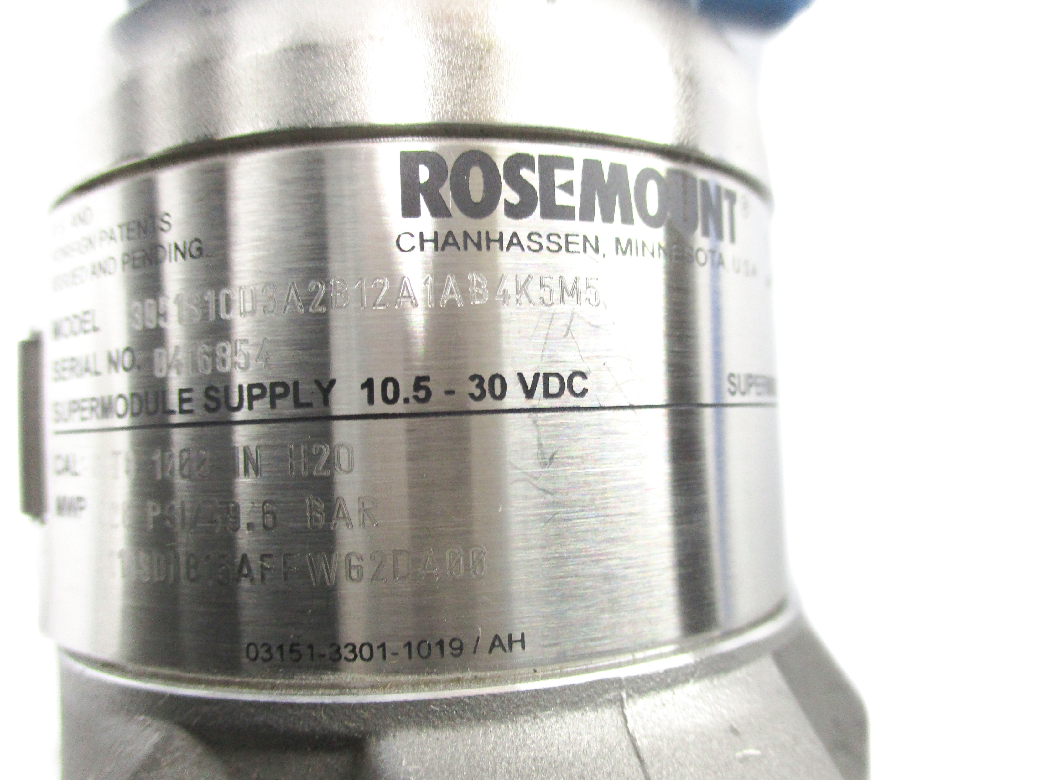 ROSEMOUNT 3051S1CD3A2B12A1AB4K5M5 720PSI NSMP