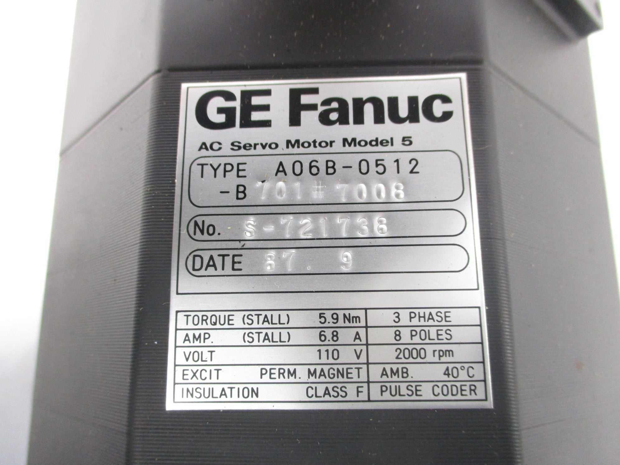 GE FANUC A06B-0512-B701#7008 NSMP