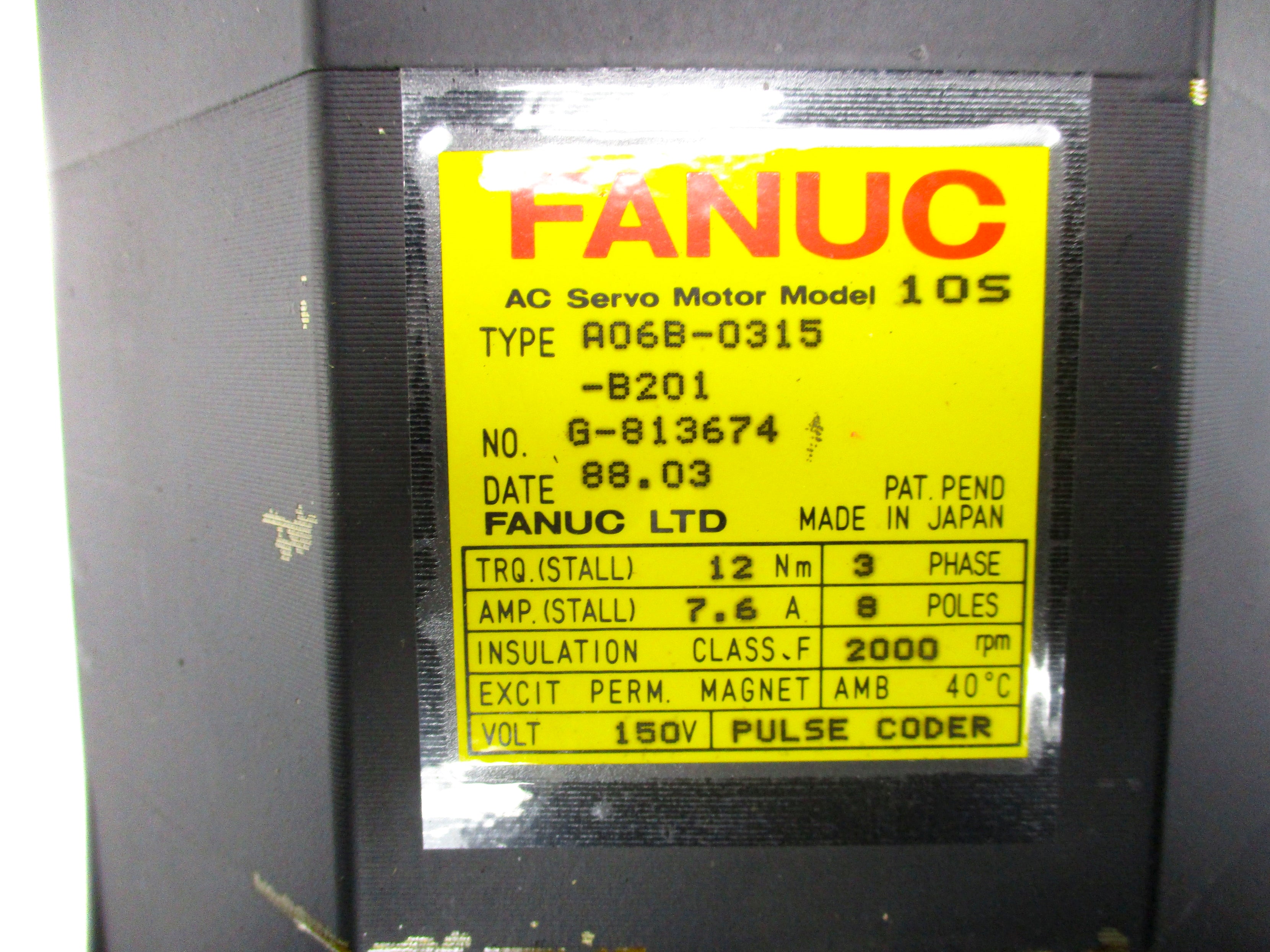 FANUC A06B-0315-B201 NSNP