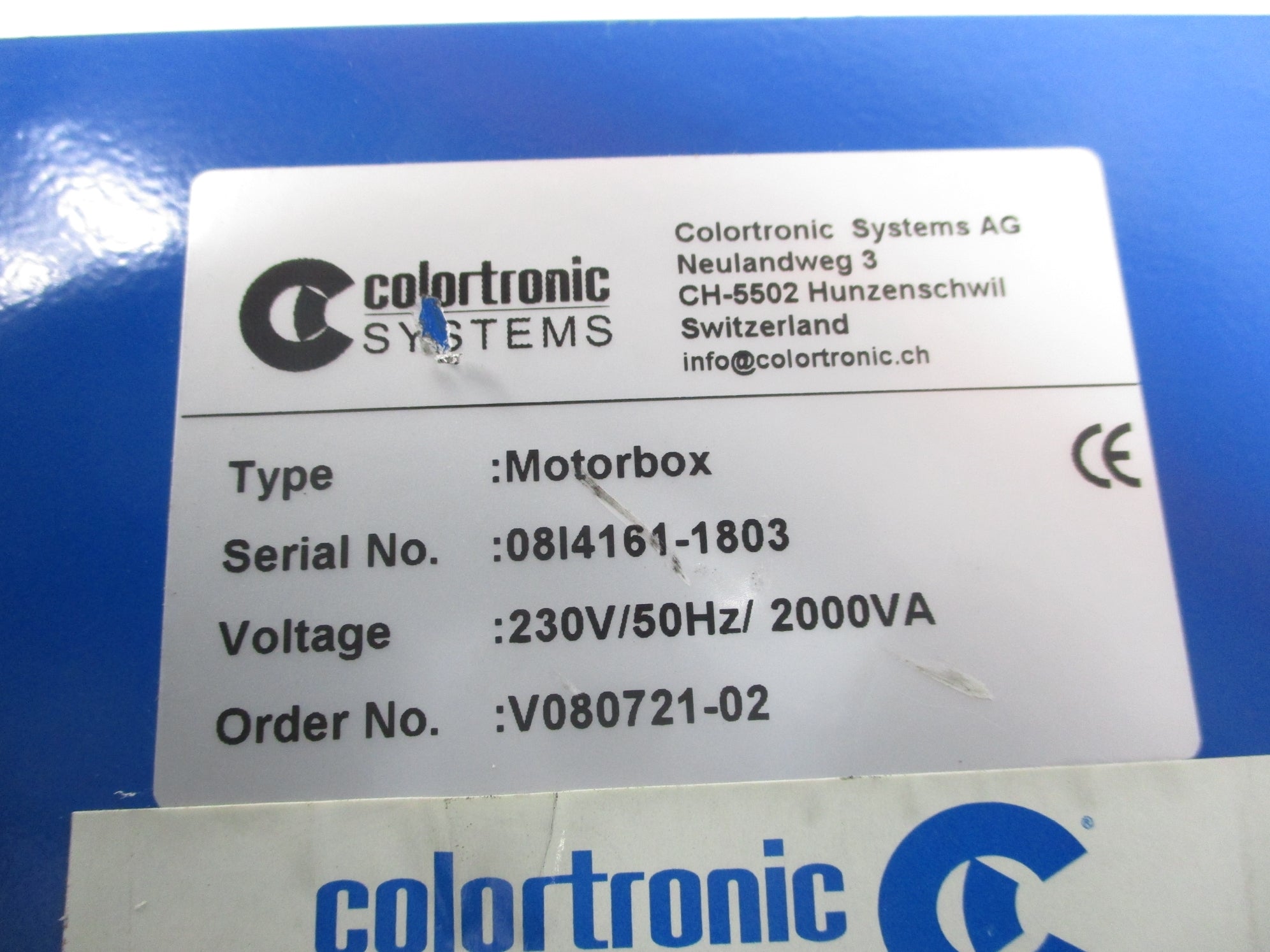 COLORTRONIC V080721-01 (AS PICTURED) UNMP