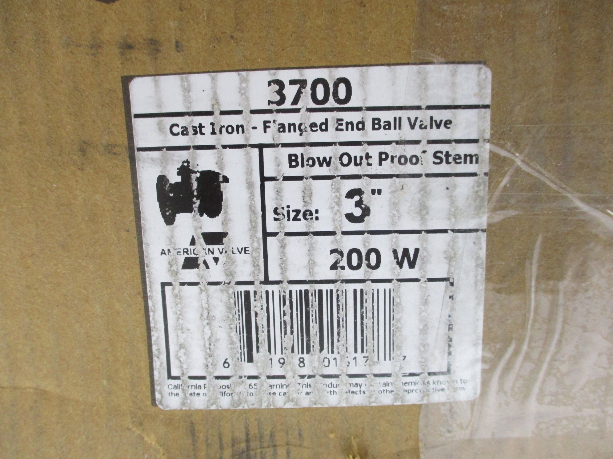 AMERICAN VALVE 3700 3" NSMP