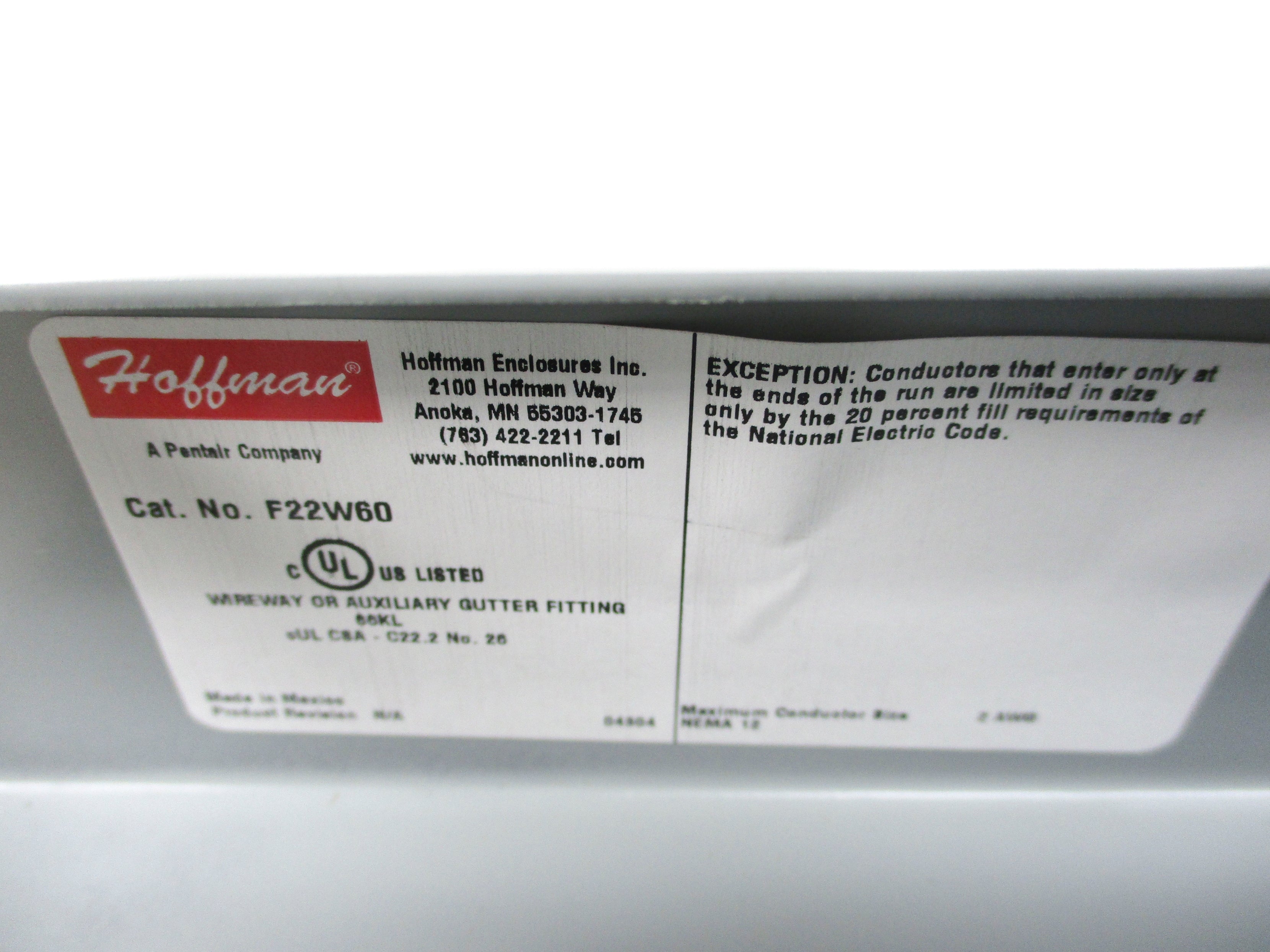 HOFFMAN F22W60 NSMP
