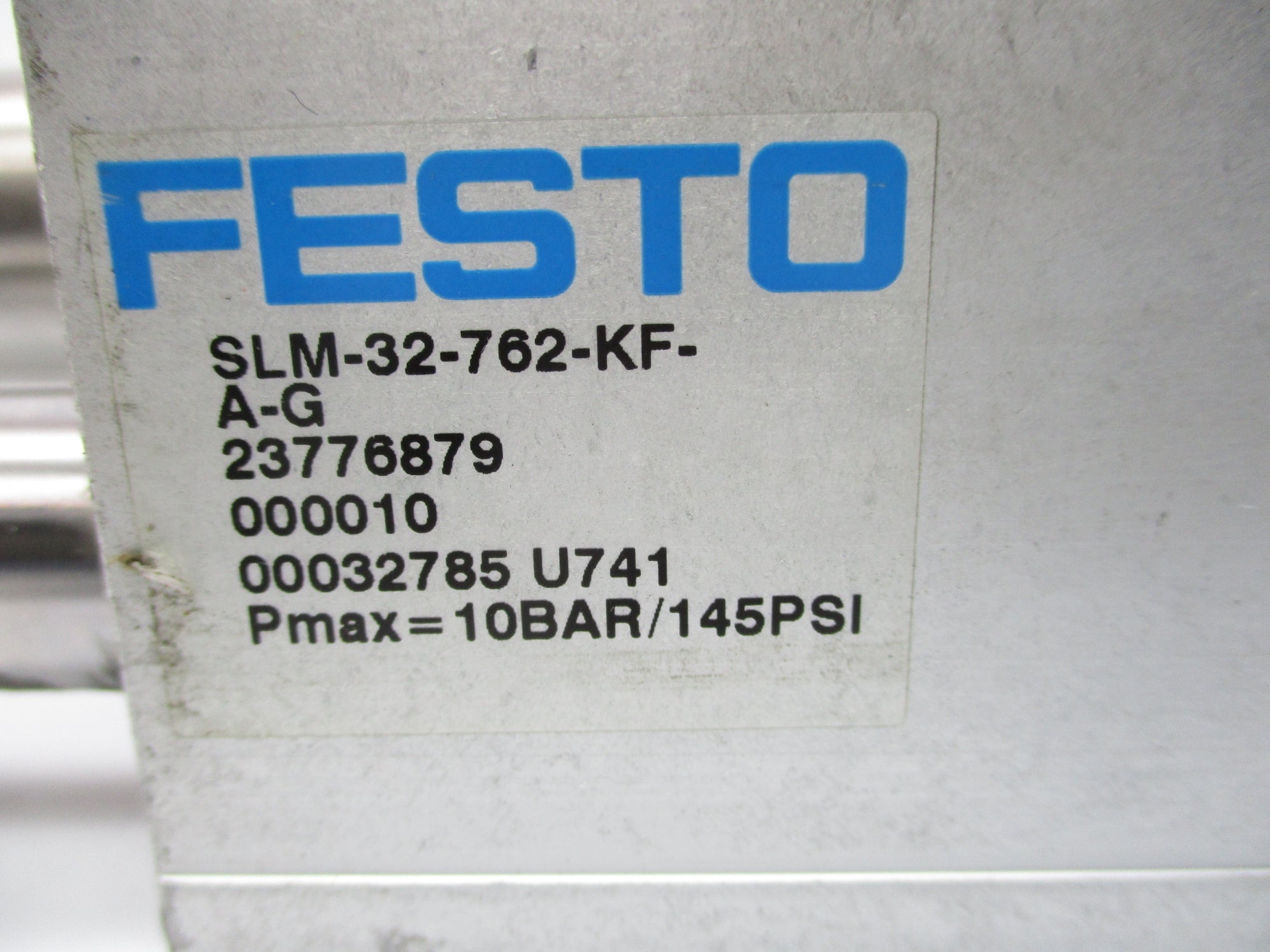 FESTO SLM-32-762-KF-A-G 145PSI 145PSI UNMP