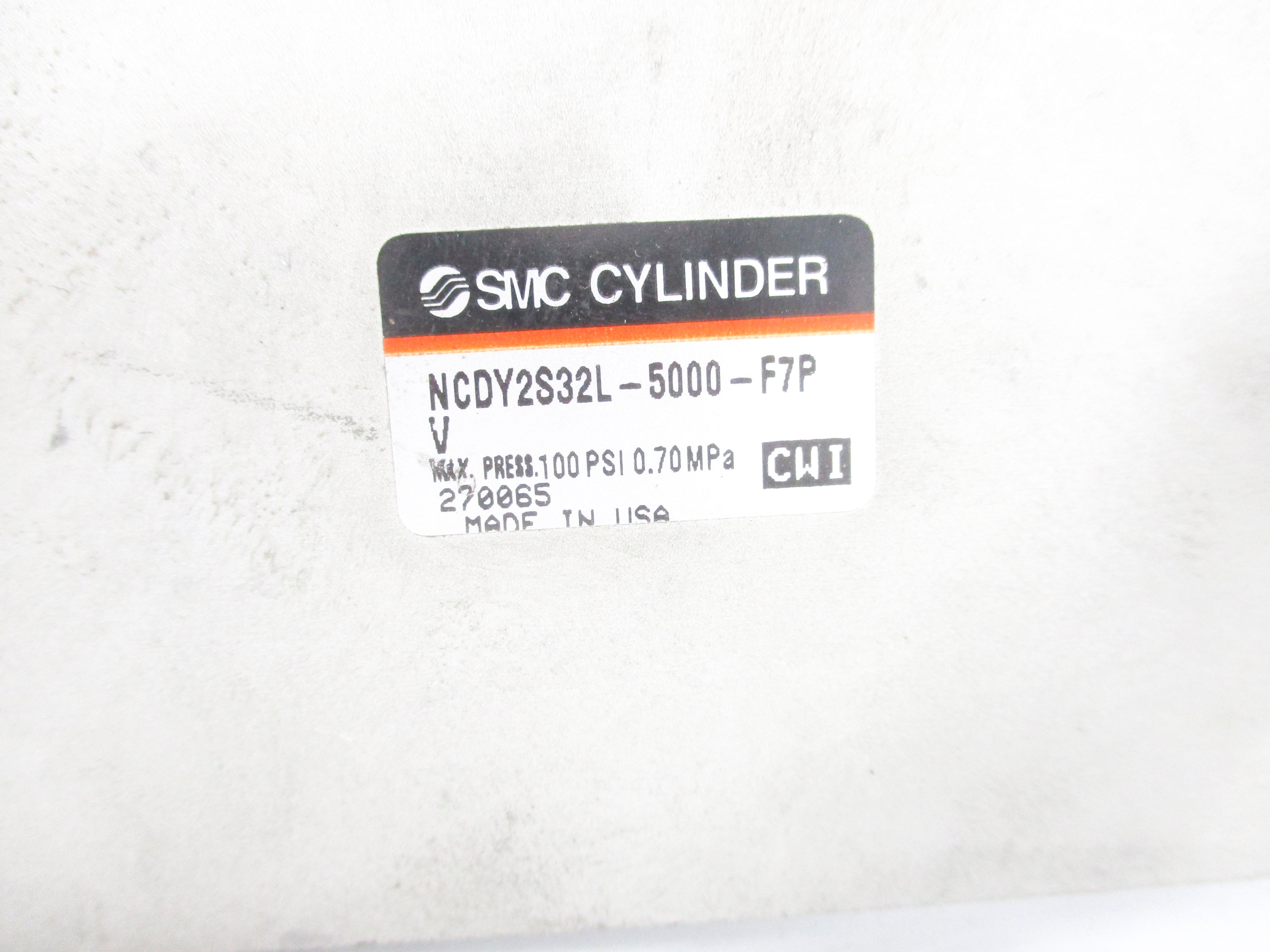 SMC NCDY2S32L-5000-F7PV 100PSI UNMP