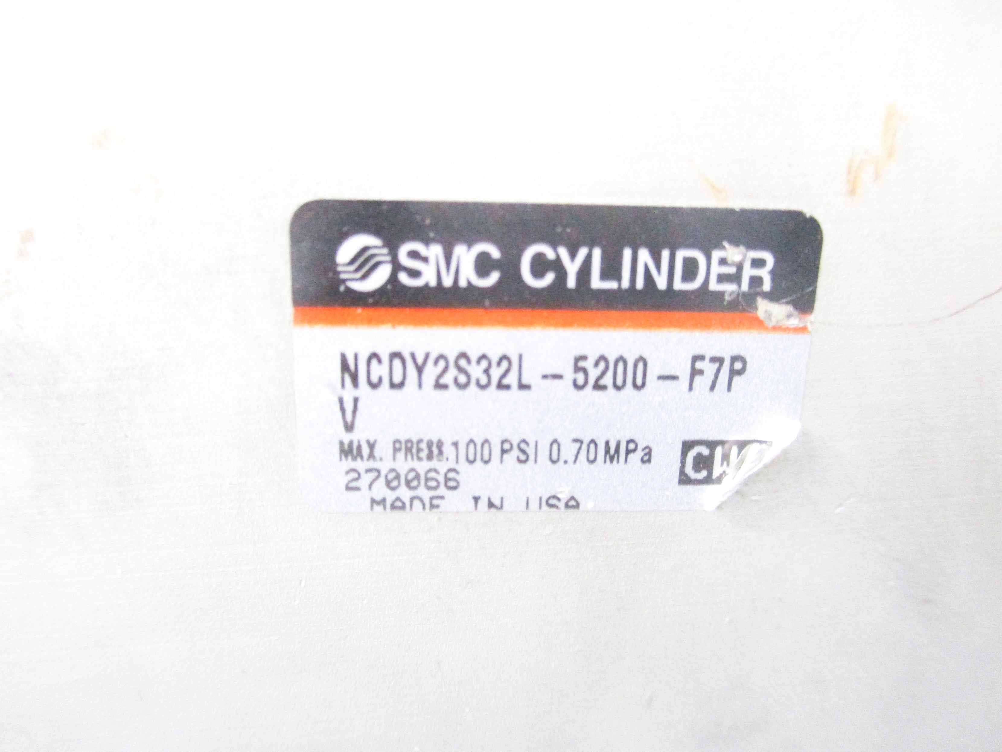 SMC NCDY2S32L-5200-F7PV 100PSI UNMP