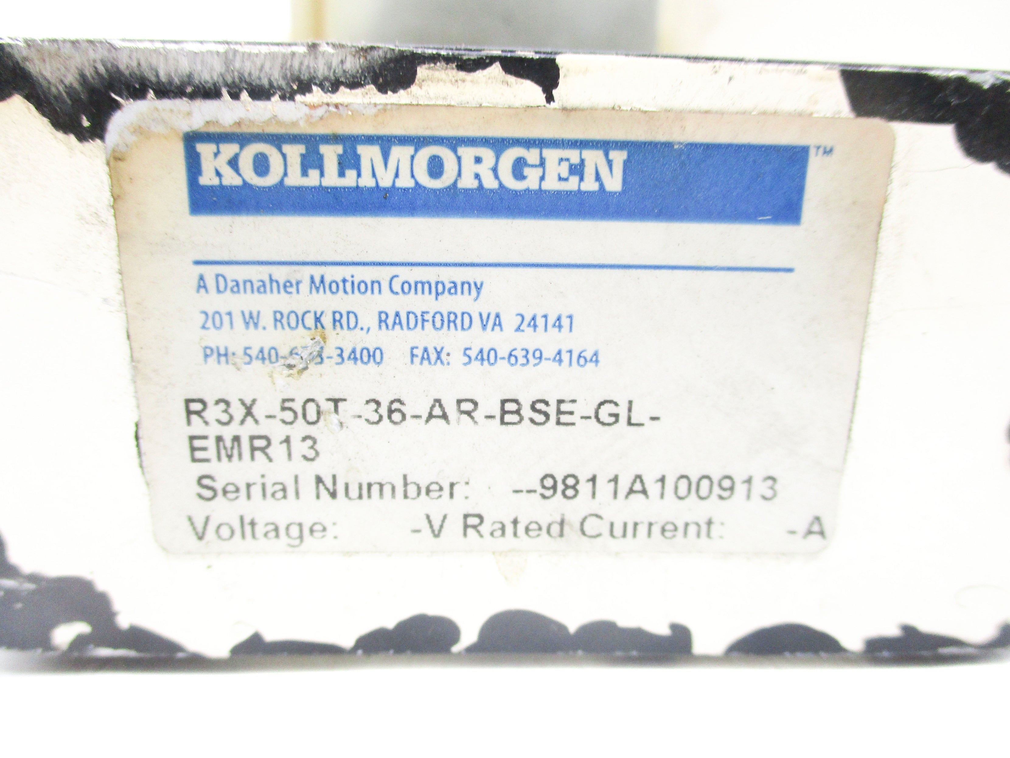 KOLLMORGEN R3X-50T-36-AR-BSE-GL-EMR13 UNMP