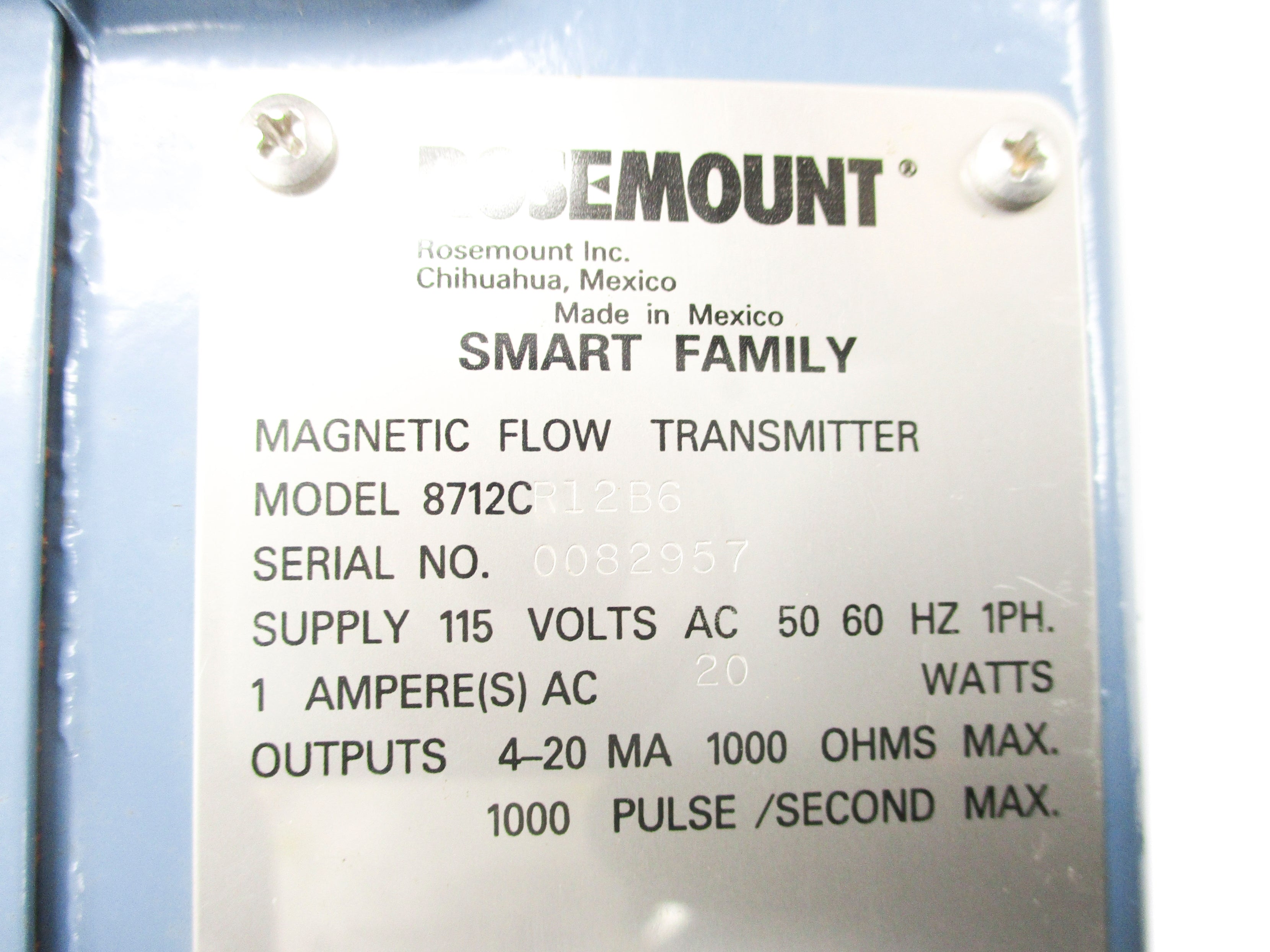 ROSEMOUNT 8712CR12B6 NSMP