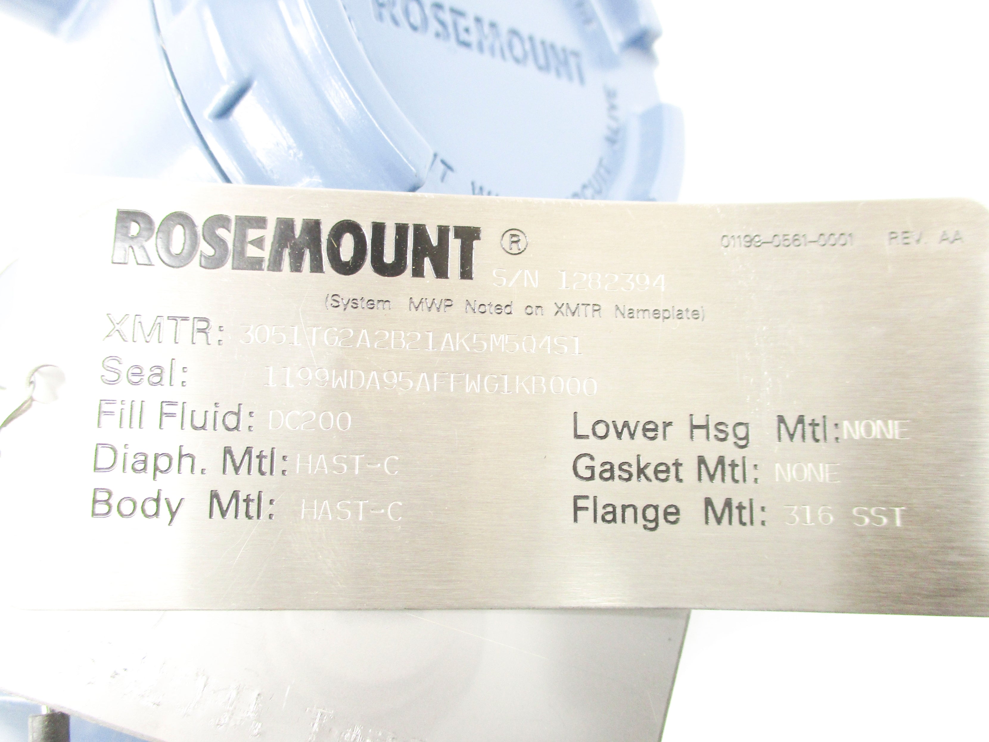 ROSEMOUNT 3051TG2A2B21AK5M5Q4S1 1199WDA95AFFWG1KB000 NSMP
