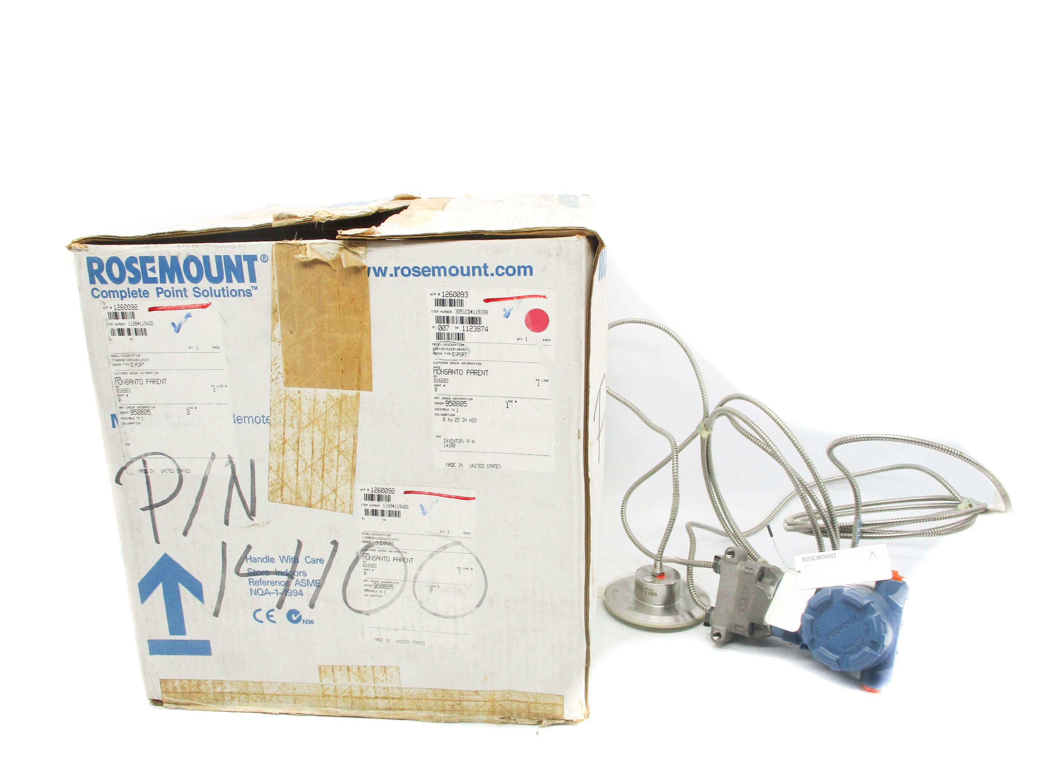 ROSEMOUNT 3051CD1A22A1AB4S2 1199BGB10SSCW90LA000 NSMP