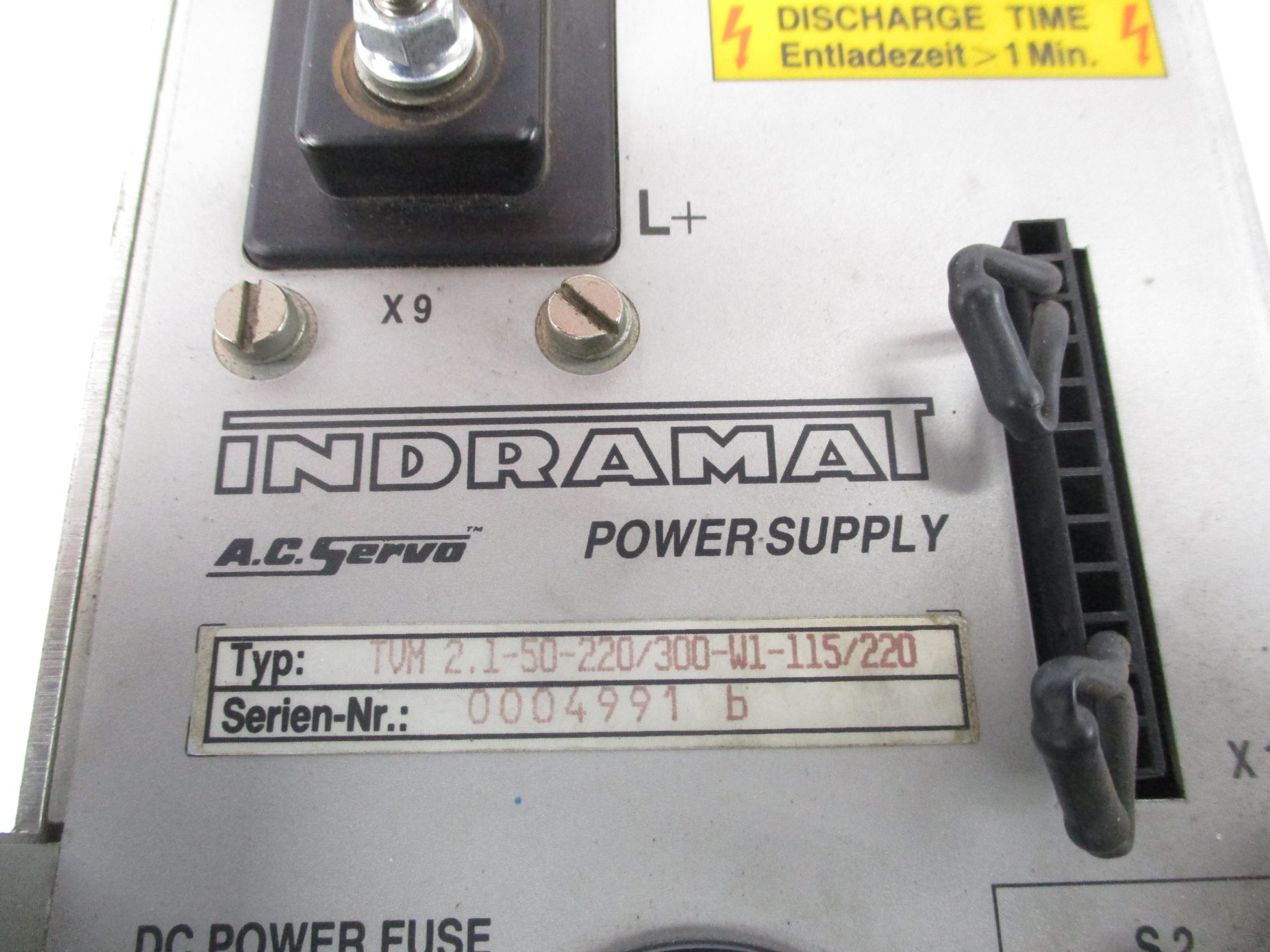 INDRAMAT TVM2.1-50-220/300-W1-115/220 UNMP
