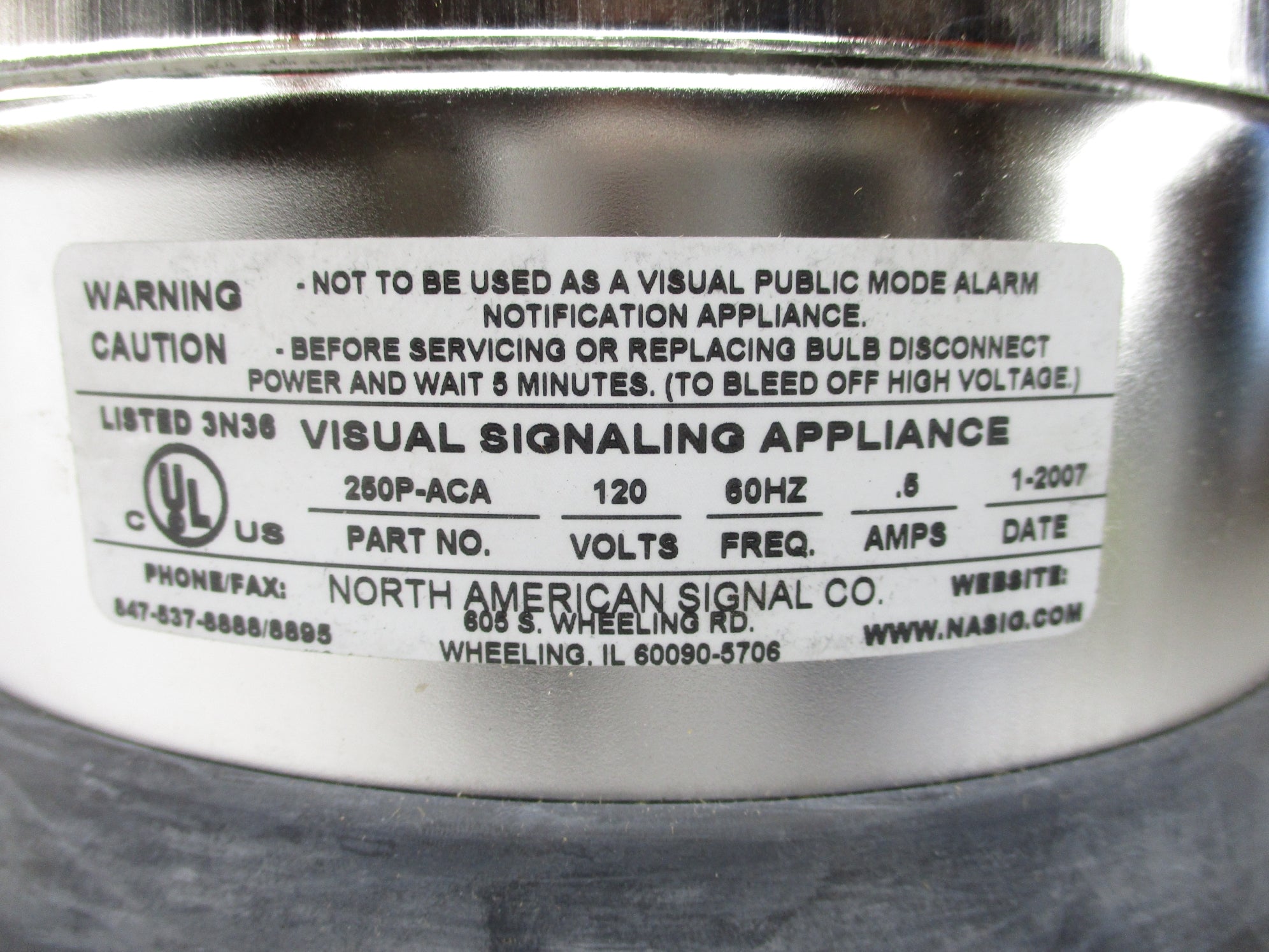 NORTH AMERICAN SIGNAL 250P-ACA NSNP