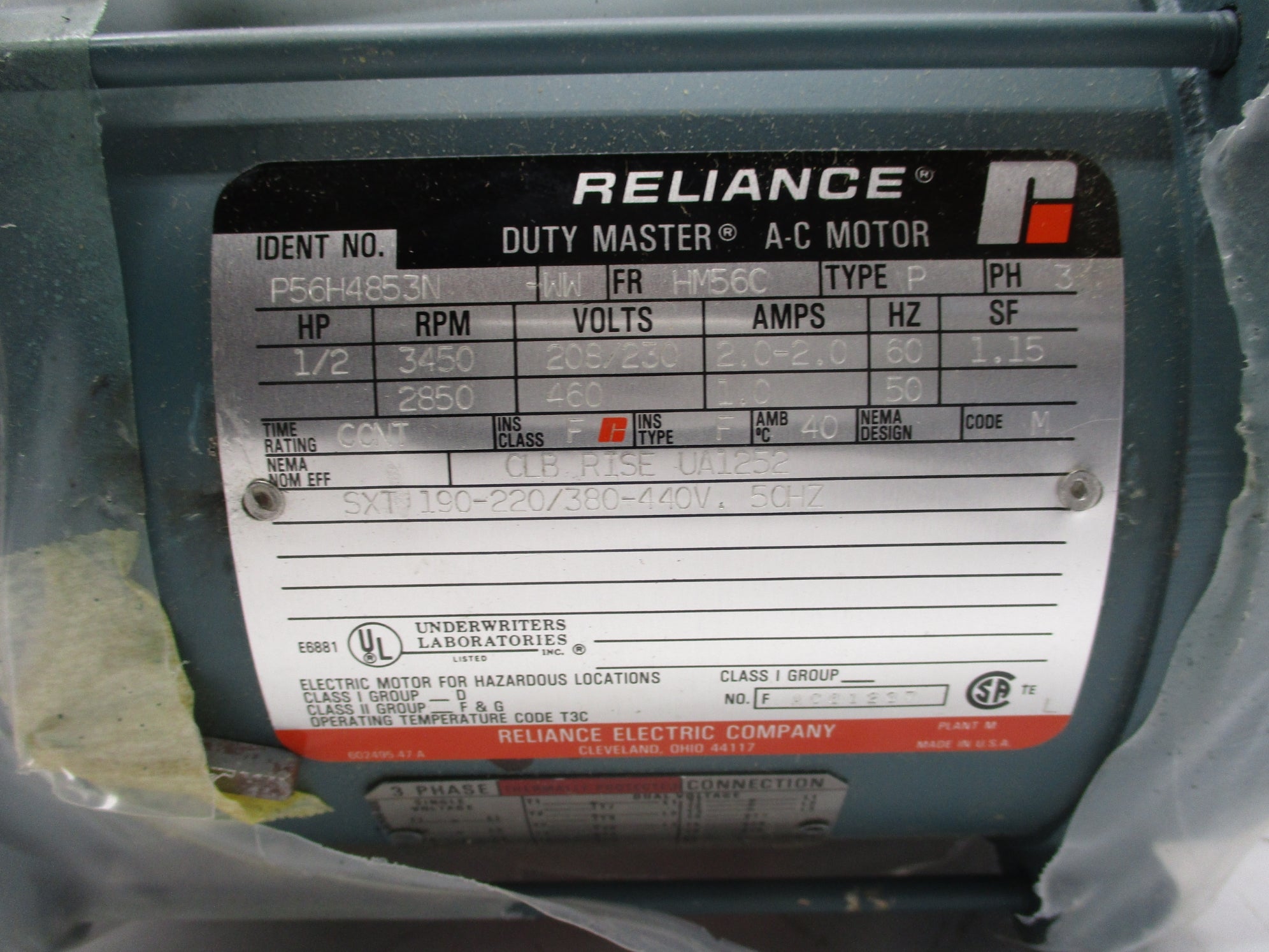 RELIANCE ELECTRIC P56H4853N-WW NSMP