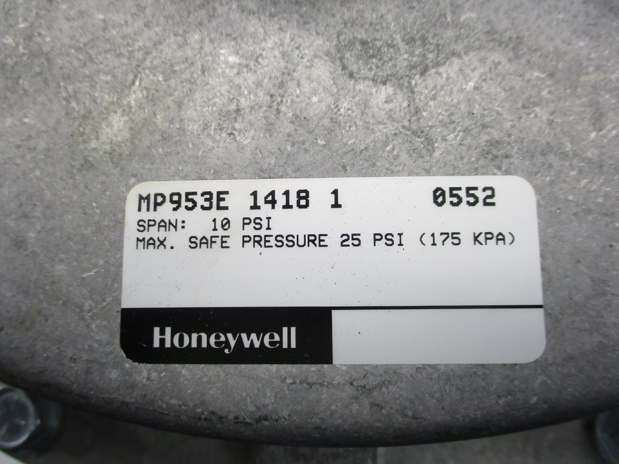 HONEYWELL MP953E1418 10PSI NSMP