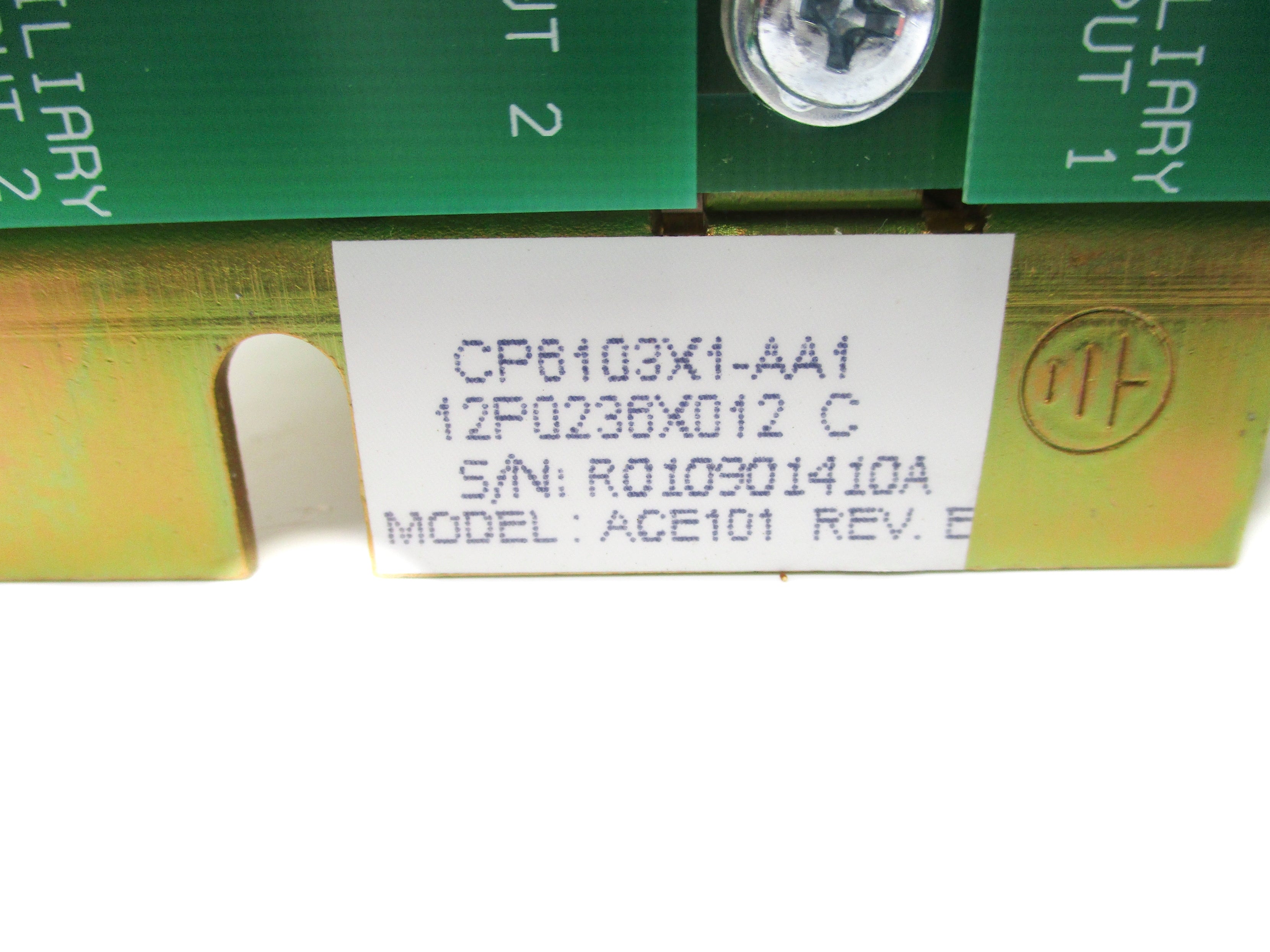 CHEROKEE INTERNATIONAL ACE101 CP6103X1-AA1 12P0236X012 120/240VAC 30/25A NSMP