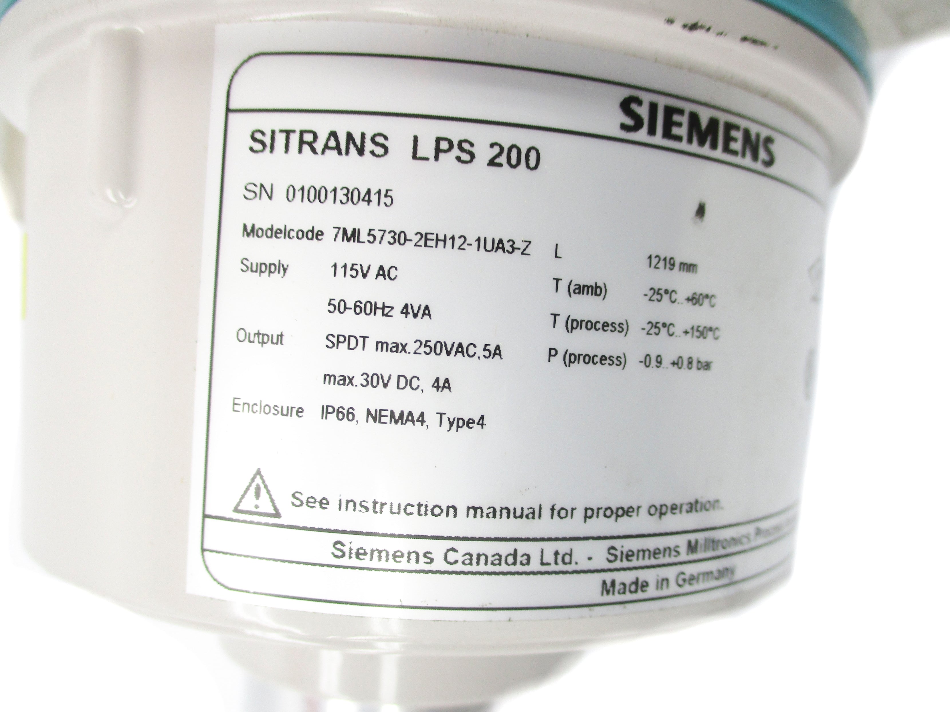 SIEMENS 7ML5730-2EH12-1UA3-Z NSNP