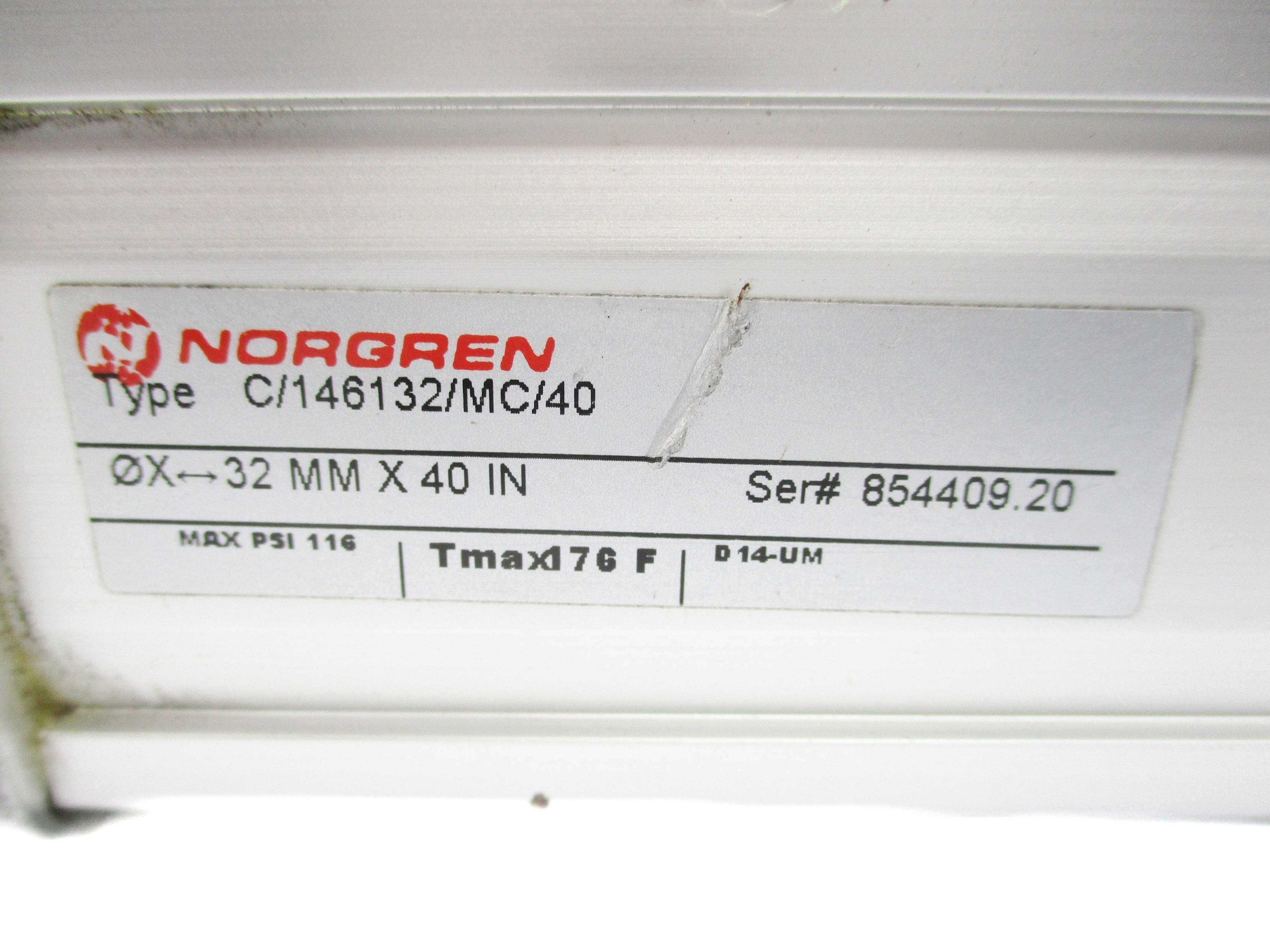NORGREN C/146132/MC/40 116PSI NSNP