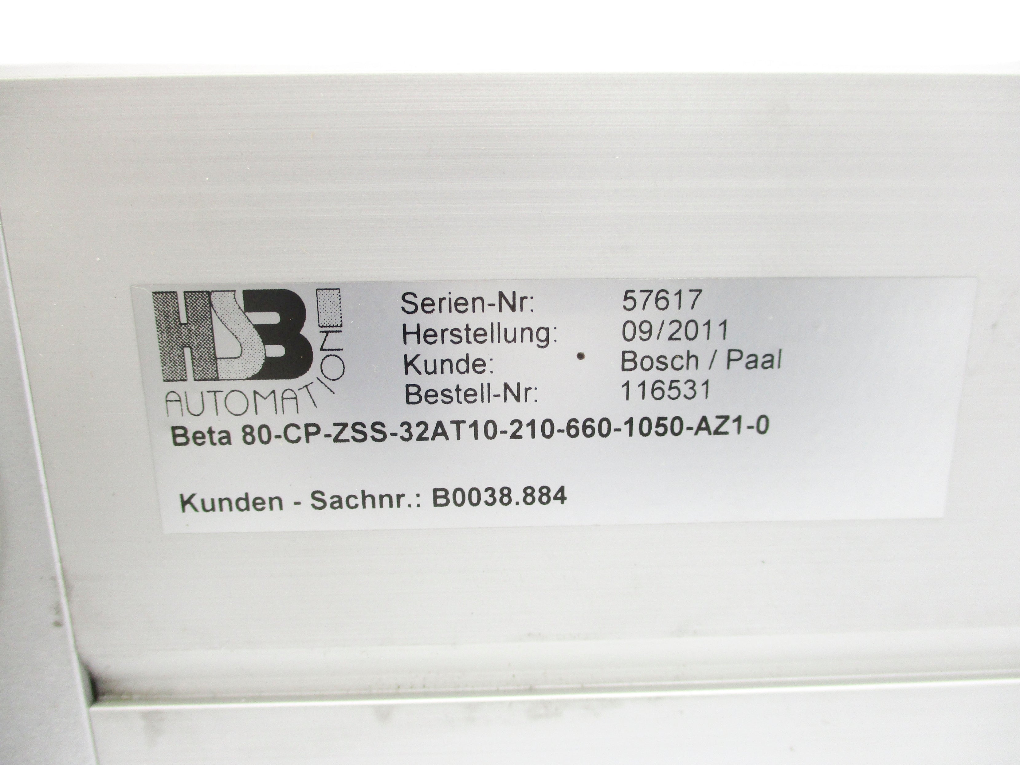 HSB AUTOMATION 80-CP-ZSS-32AT10-210-660-1050-AZ1-0 NSNP