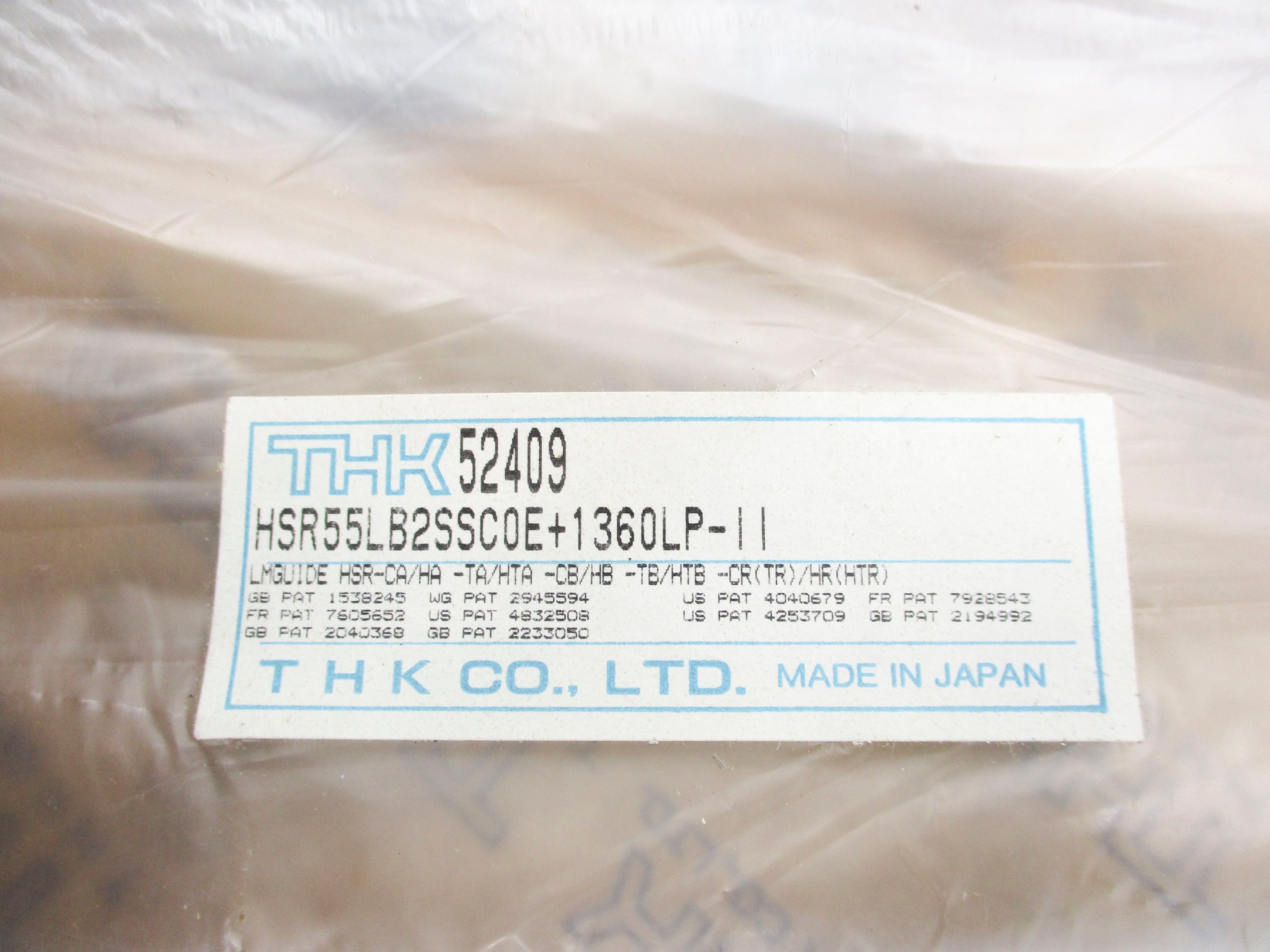 THK HSR55LB2SSC0E+1360LP-II NSMP