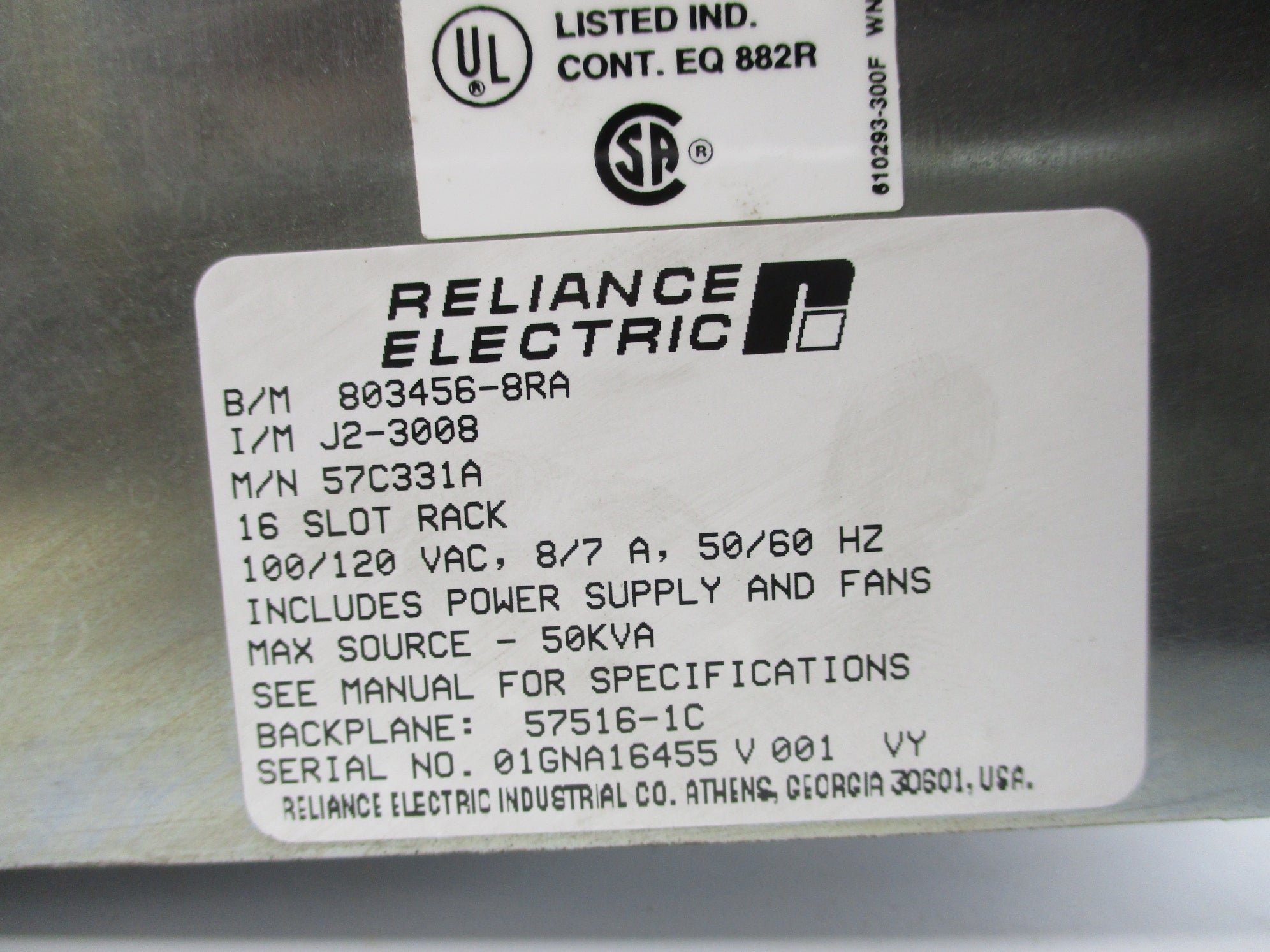 RELIANCE ELECTRIC 803456-8RA 57C331A UNMP