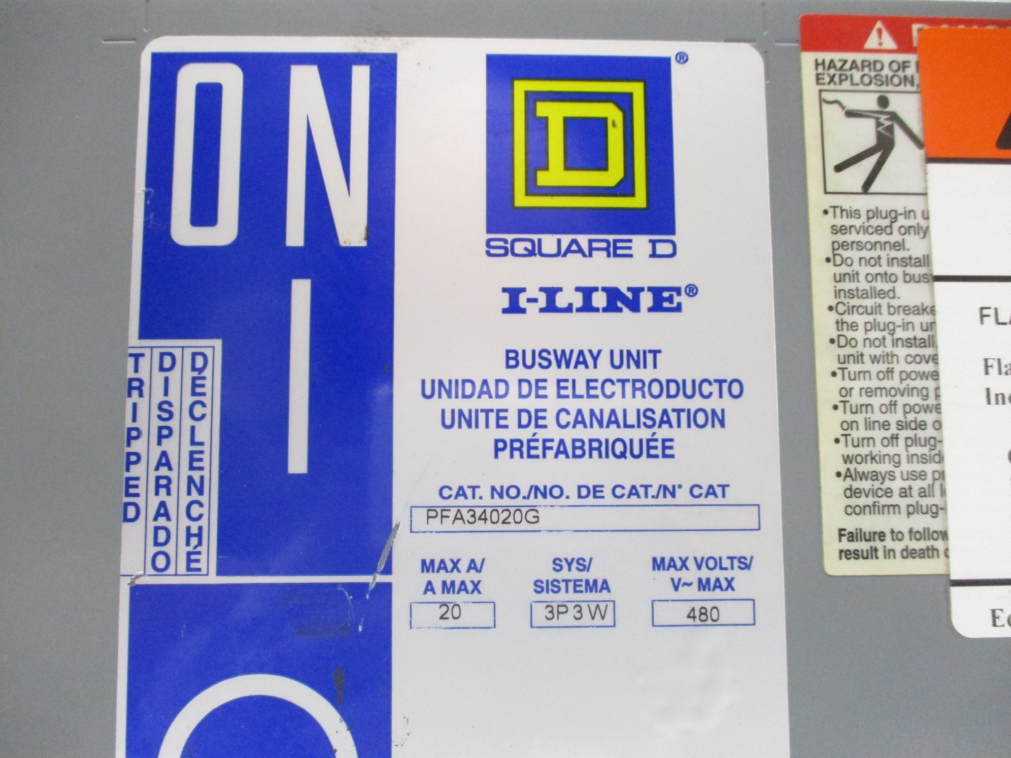 SQUARE D PFA34020G UNMP