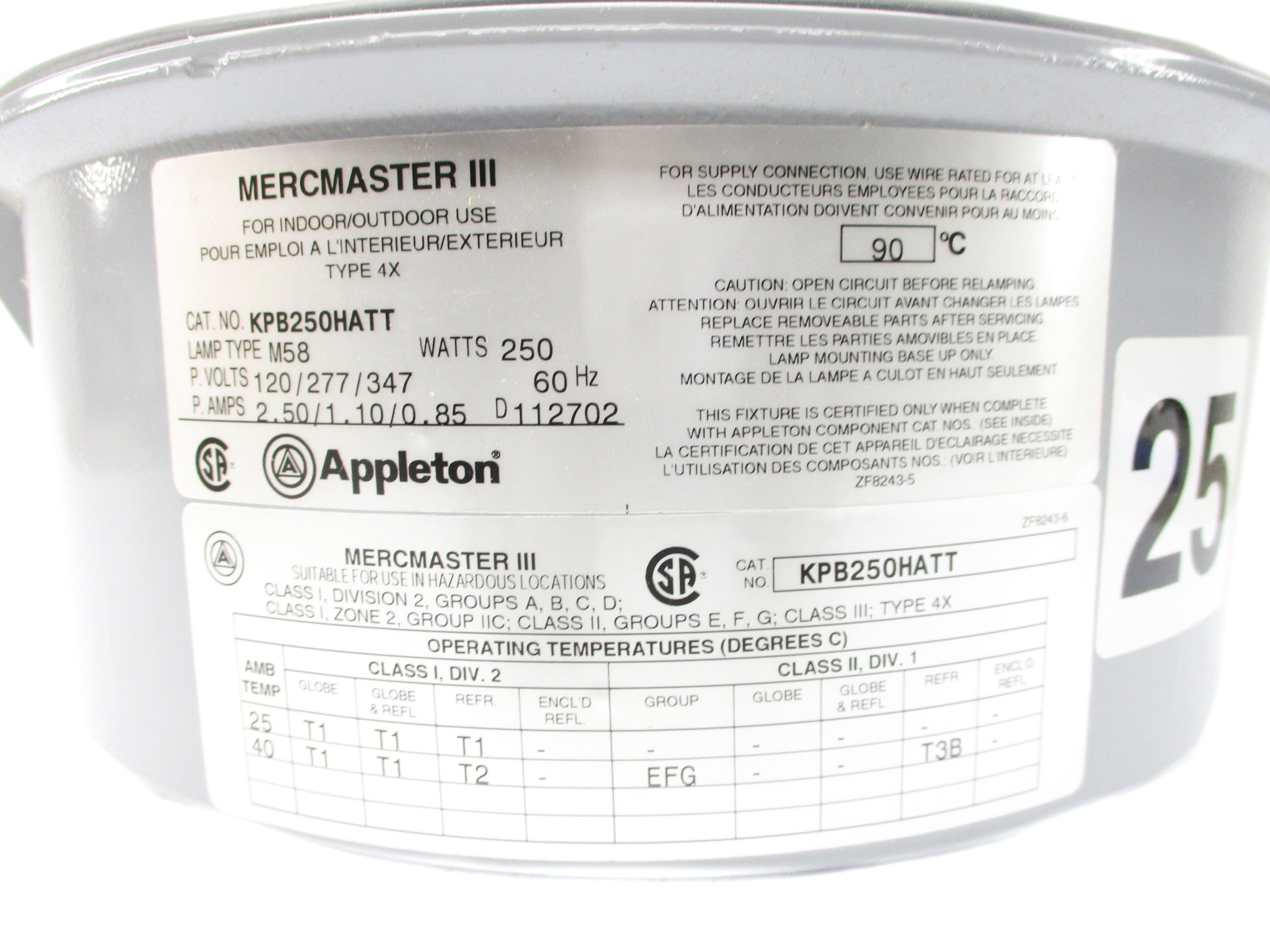 APPLETON KPB250HATT NSMP