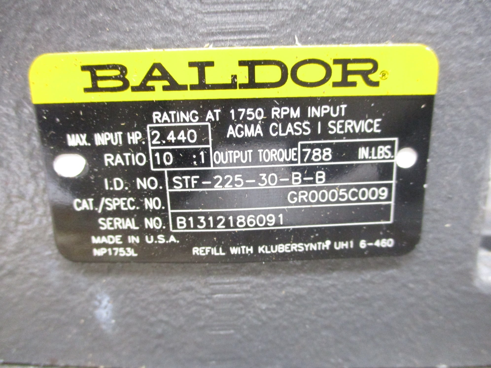 BALDOR 50475584 GR0005C009 NSMP