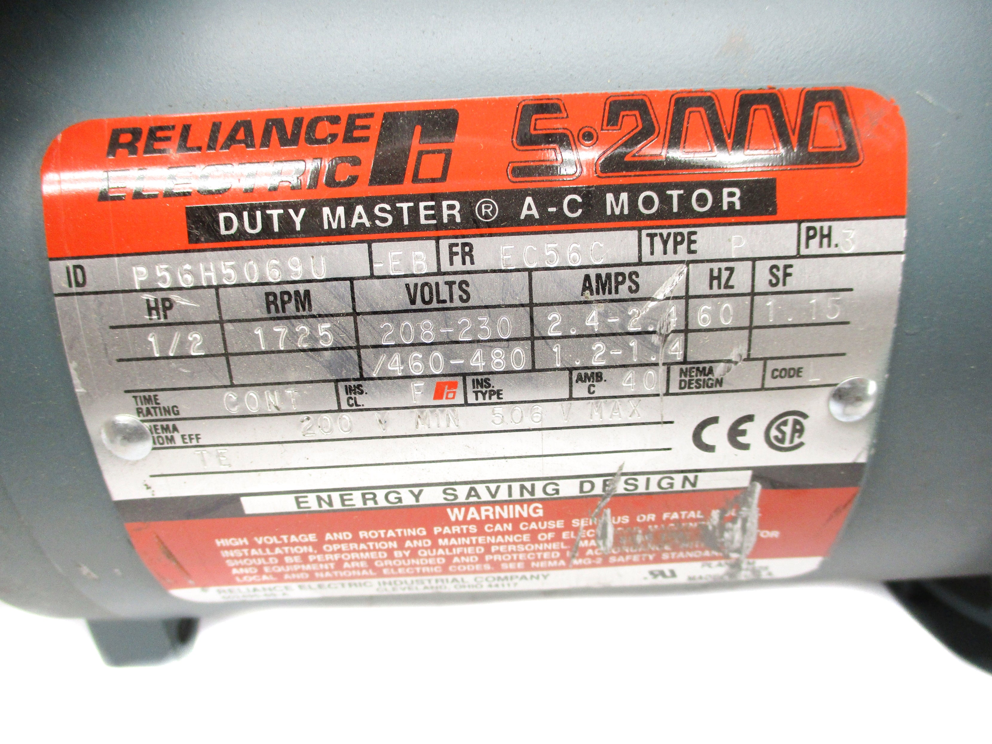 RELIANCE ELECTRIC P56H5069U-EB NSNP
