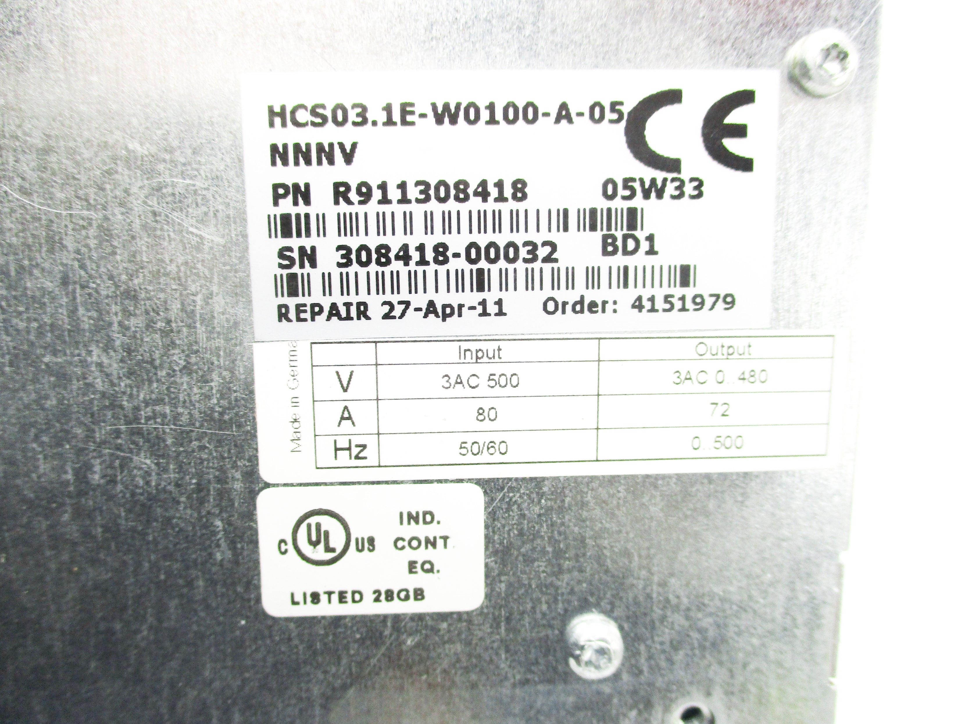 REXROTH HCS03.1E-W0100-A-05 UNMP