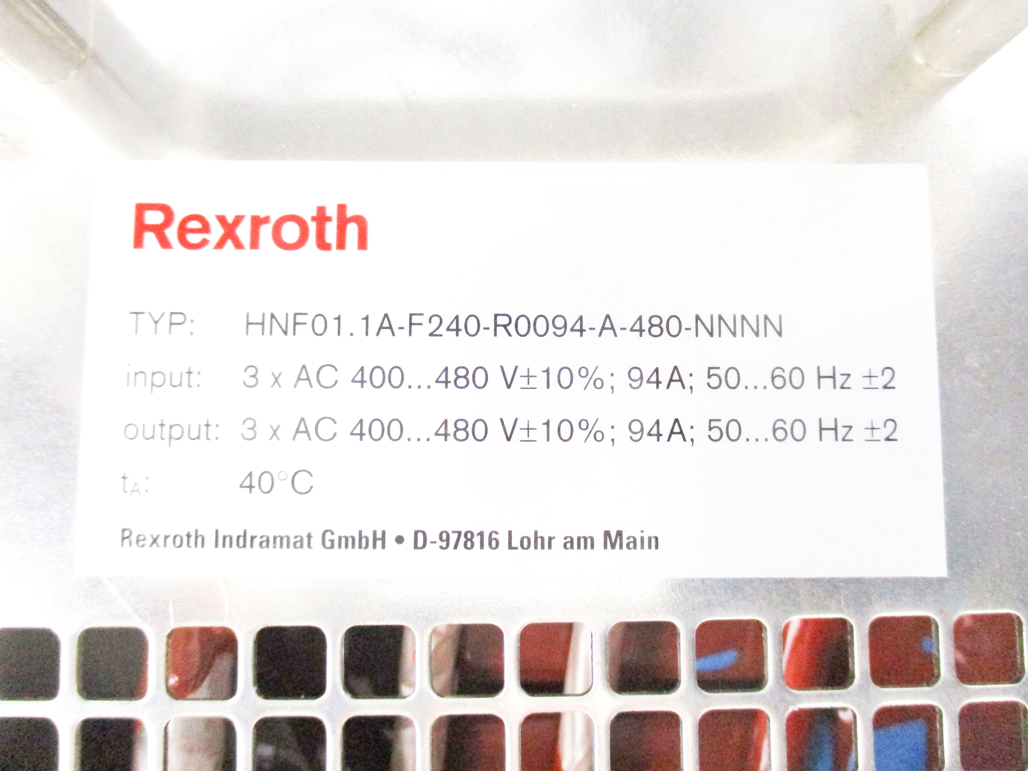 REXROTH HNF01.1A-F240-R0094-A-480-NNNN REMAN