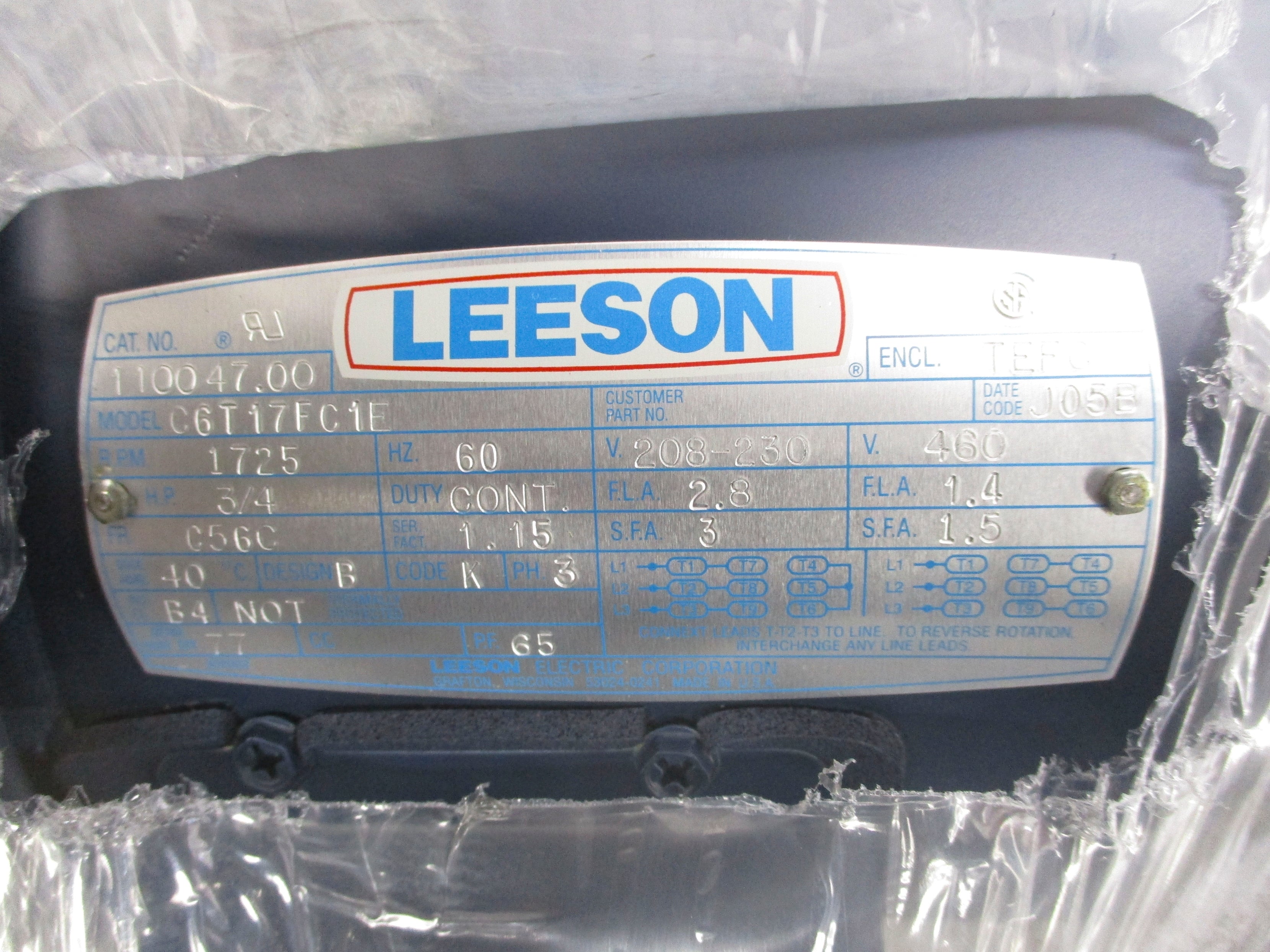 LEESON 110047.00 C6T17FC1E NSMP